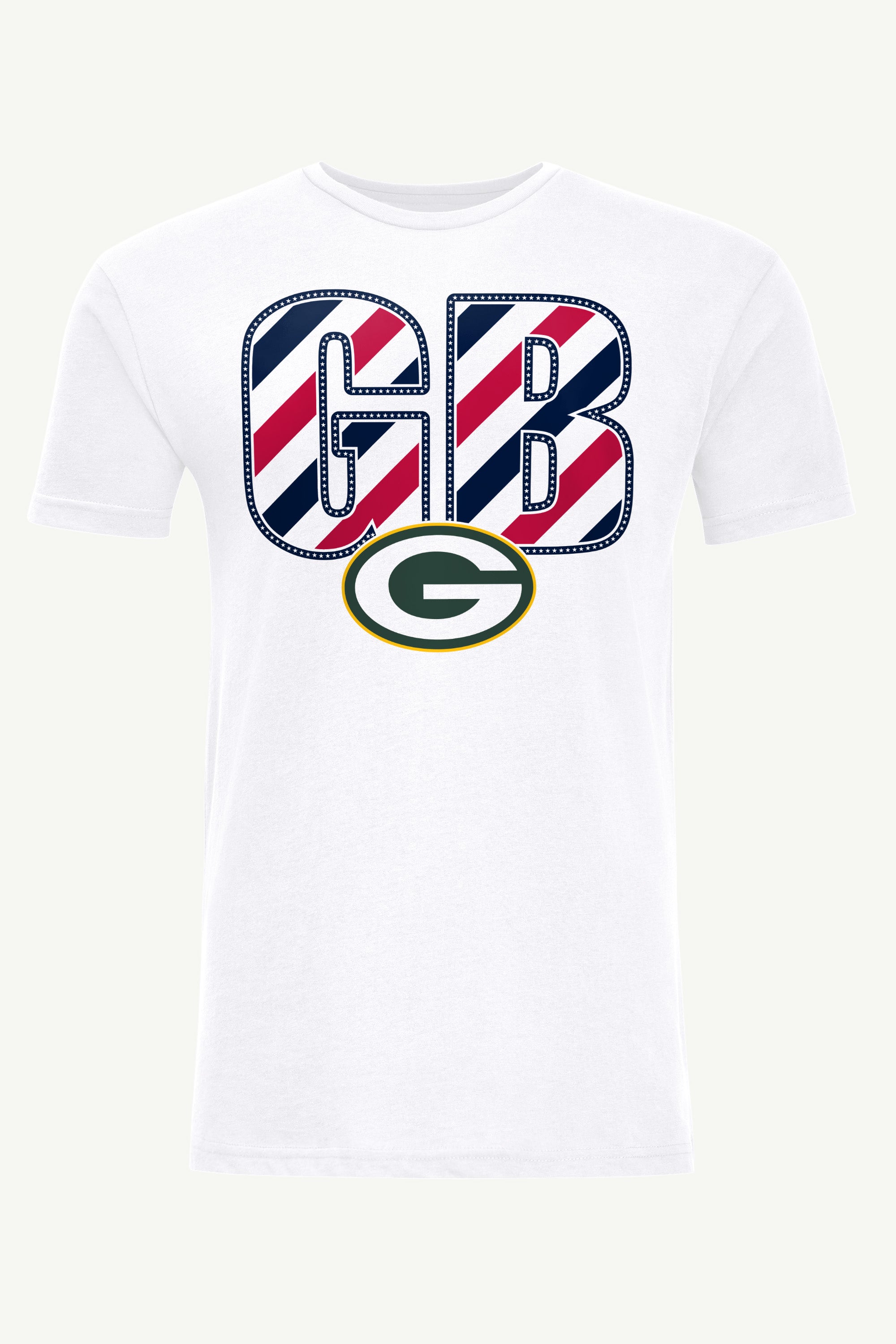 MENS GREEN BAY PACKERS STARS AND STRIPES T SHIRT View 1