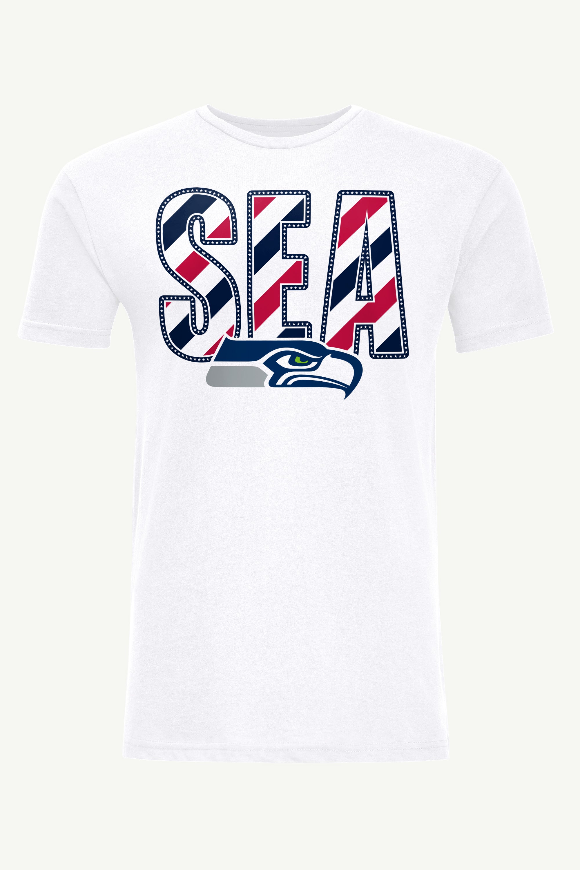 MENS SEATTLE SEAHAWKS STARS AND STRIPES T SHIRT View 1