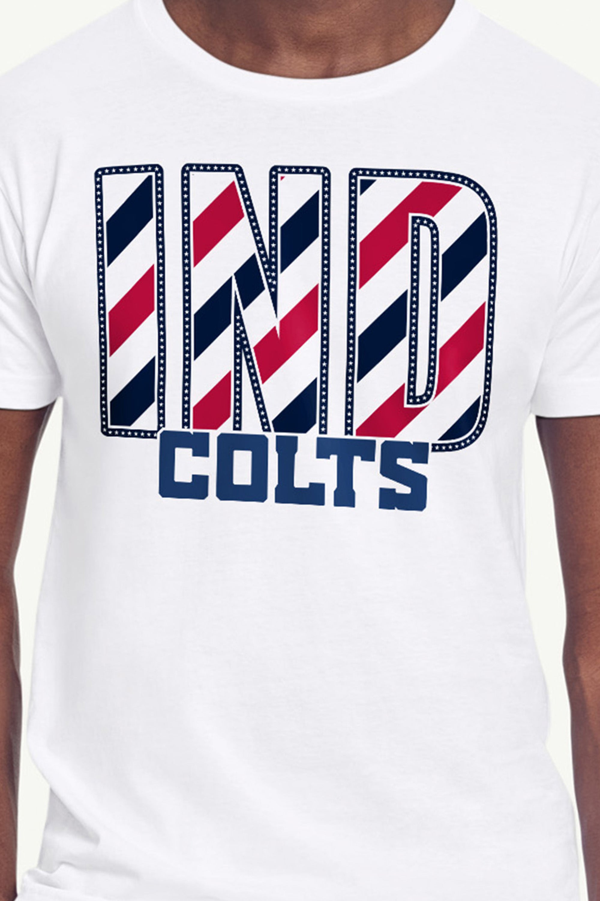 MENS INDIANAPOLIS COLTS STARS AND STRIPES T SHIRT View 2