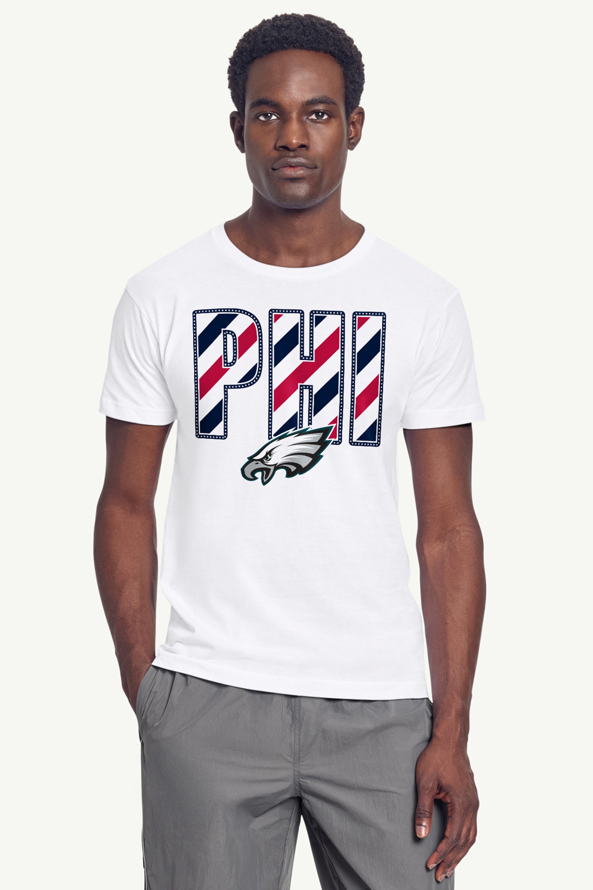 MENS PHILADELPHIA EAGLES STARS AND STRIPES T SHIRT View 4