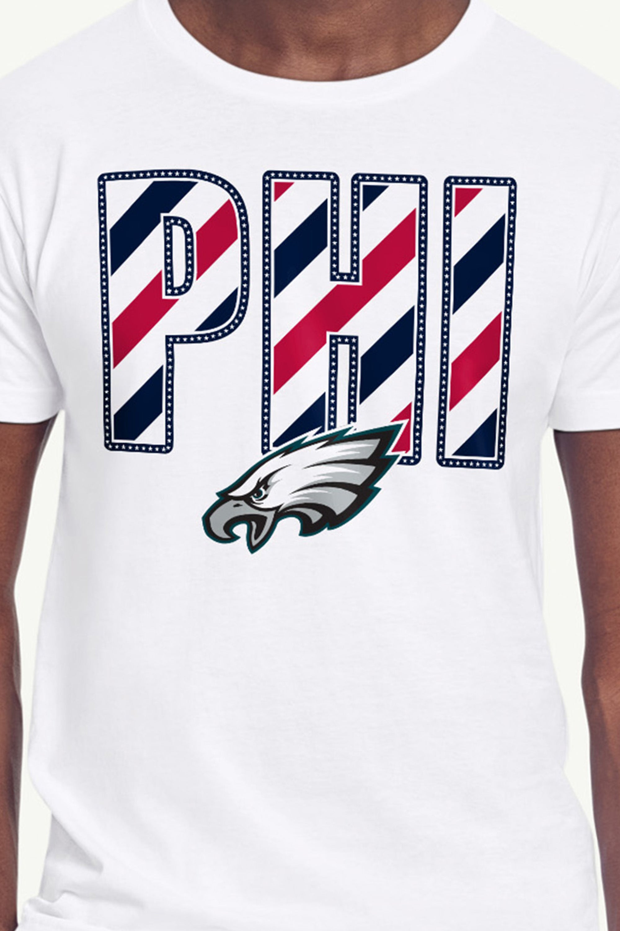 MENS PHILADELPHIA EAGLES STARS AND STRIPES T SHIRT View 2