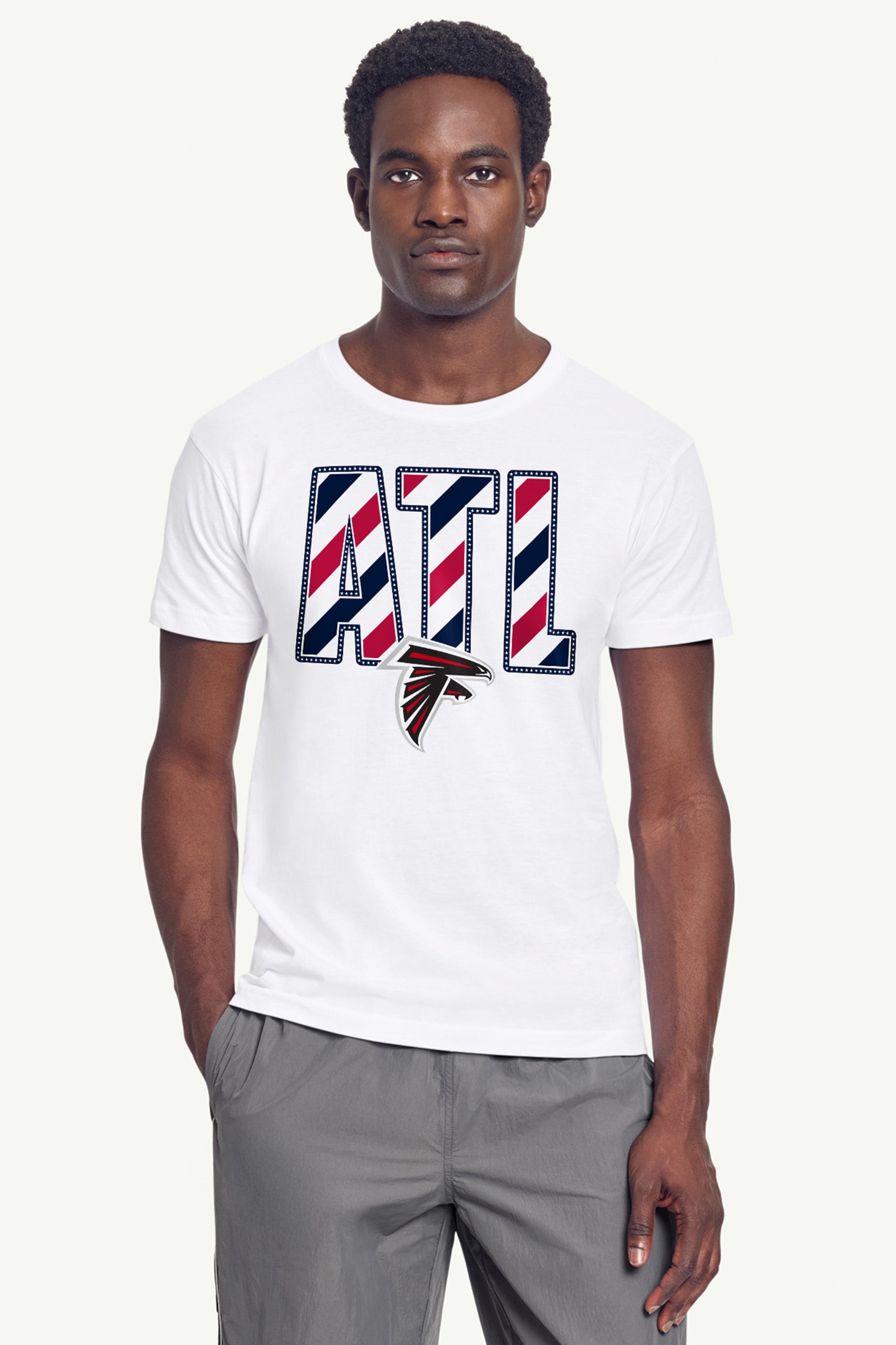 MENS ATLANTA FALCONS STARS AND STRIPES T SHIRT View 4