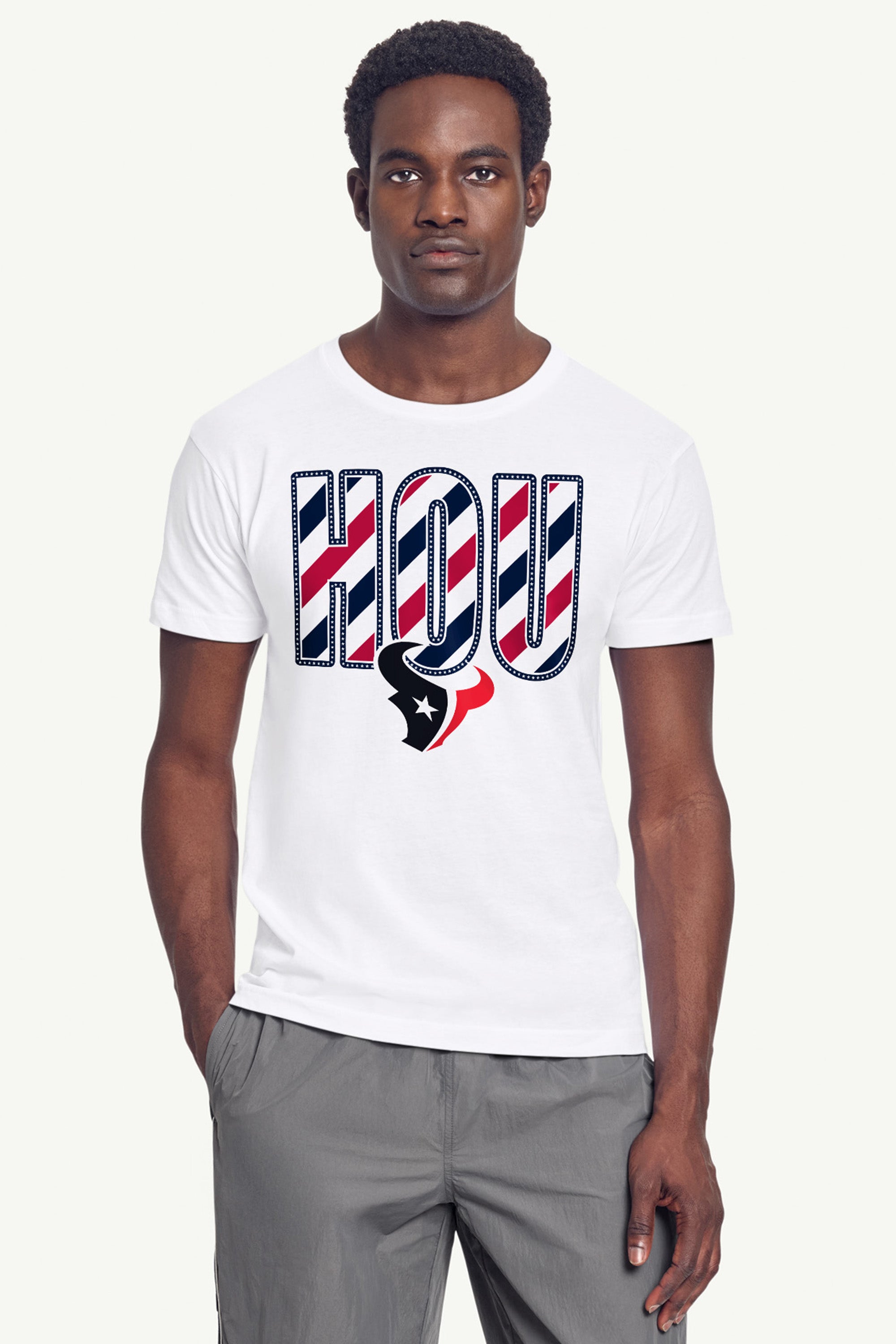 MENS HOUSTON TEXANS STARS AND STRIPES T SHIRT View 4