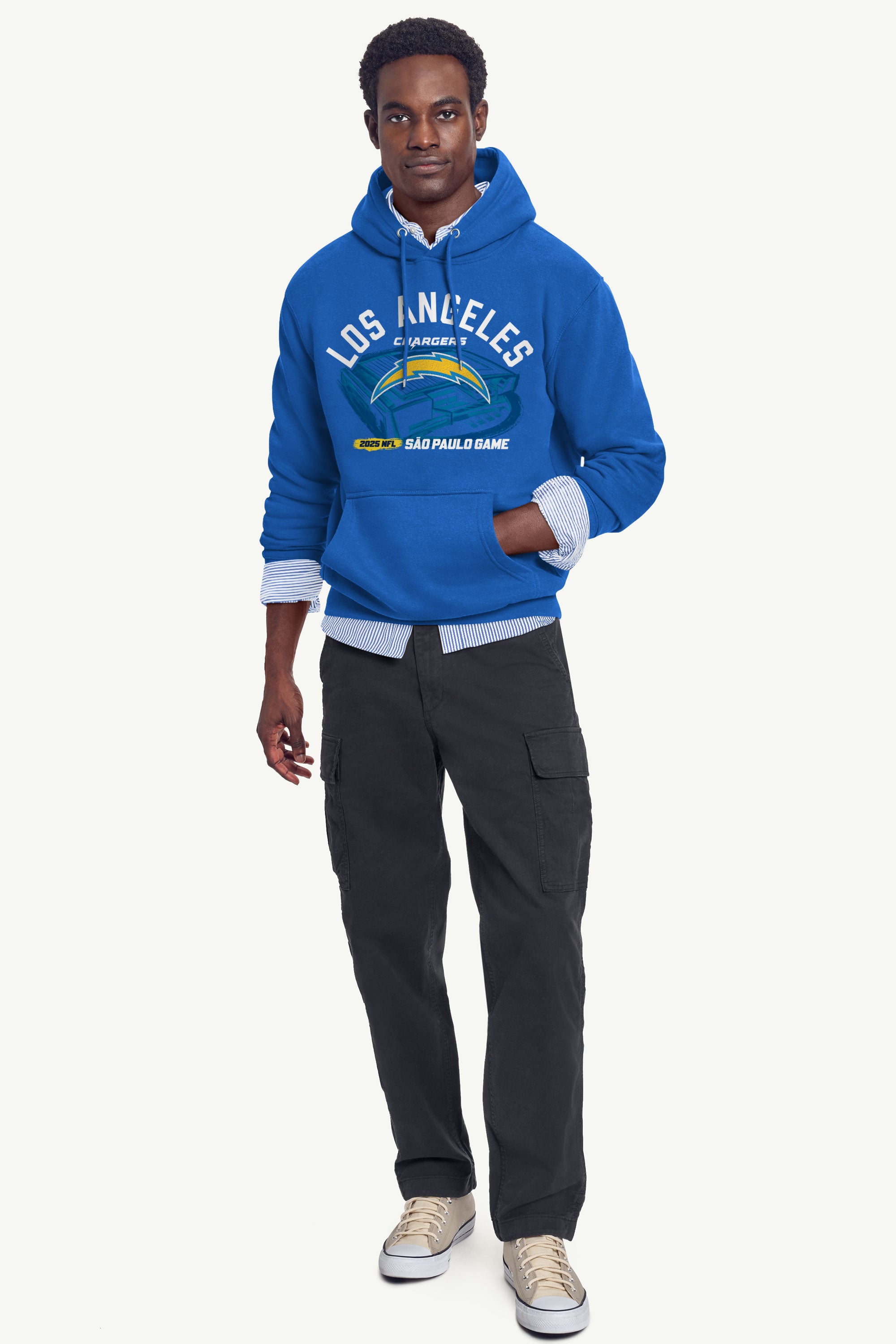 MENS LOS ANGELES CHARGERS CORINTHIANS ARENA HOODIE View 3 | NFL International Games