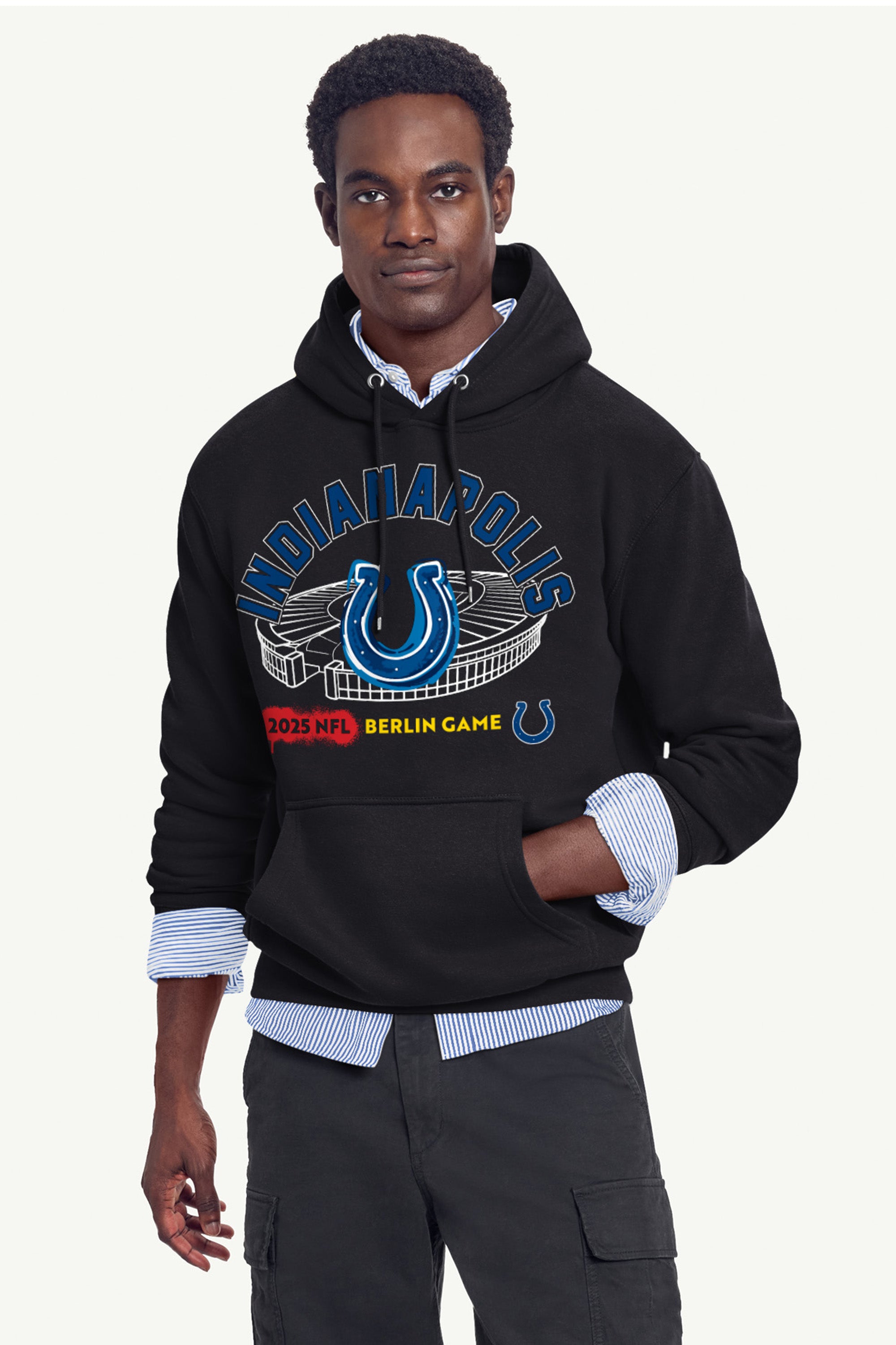 MENS INDIANAPOLIS COLTS OLYMPIA STADIUM HOODIE View 2 | DTG