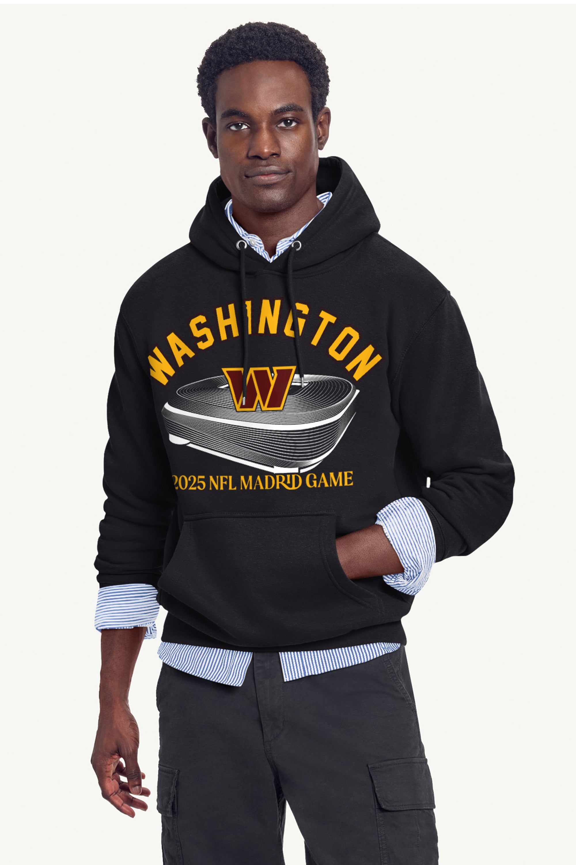 MENS WASHINGTON COMMANDERS BERNABEAU STADIUM HOODIE View 2 | DTG