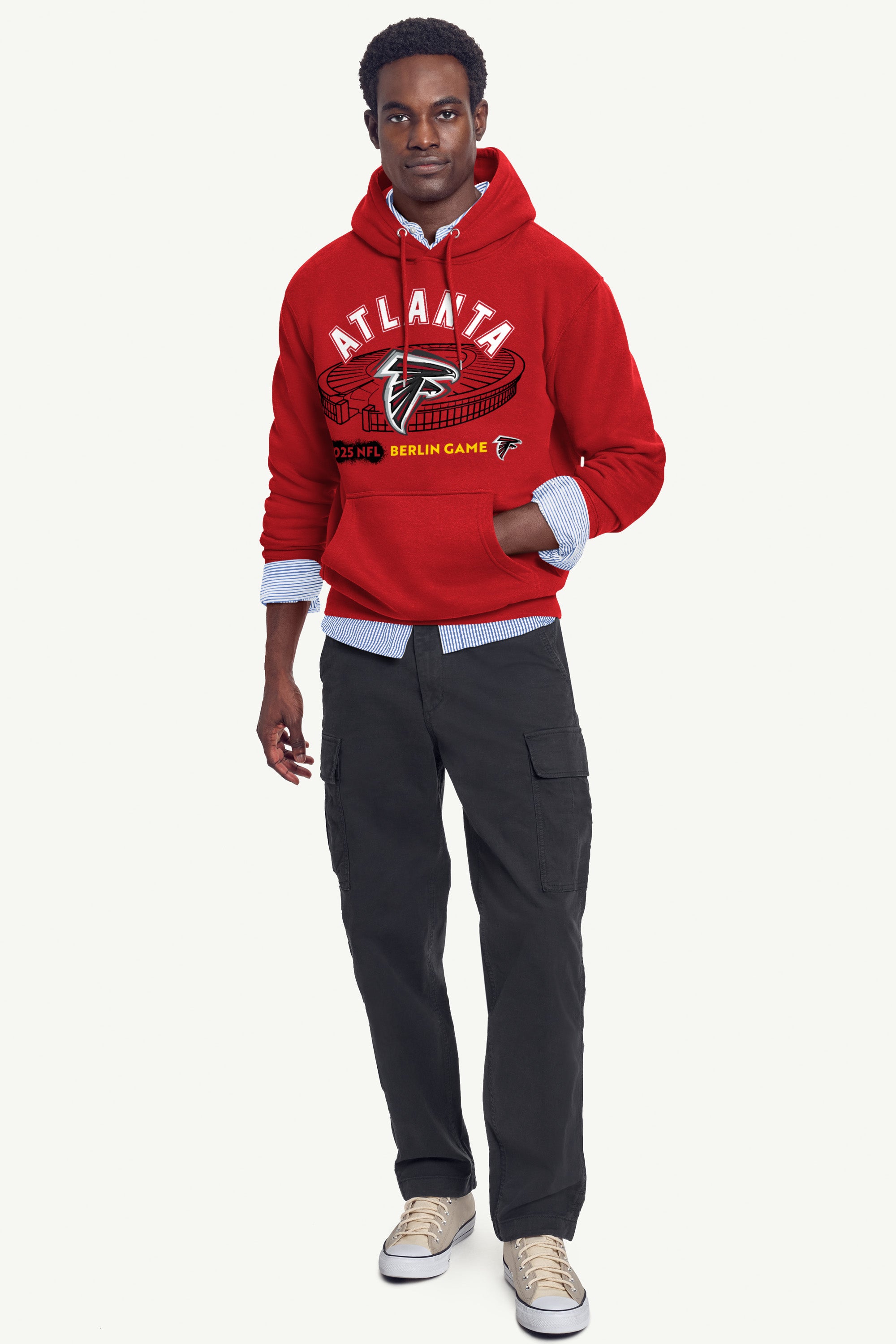 MENS ATLANTA FALCONS OLYMPIA STADIUM HOODIE View 3 | NFL International Games