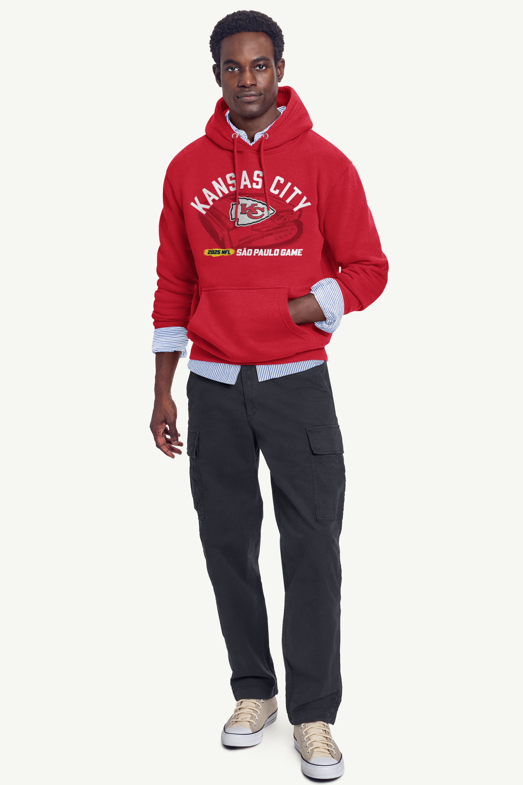 MENS KANSAS CITY CHIEFS CORINTHIANS ARENA HOODIE View 3 | NFL International Games