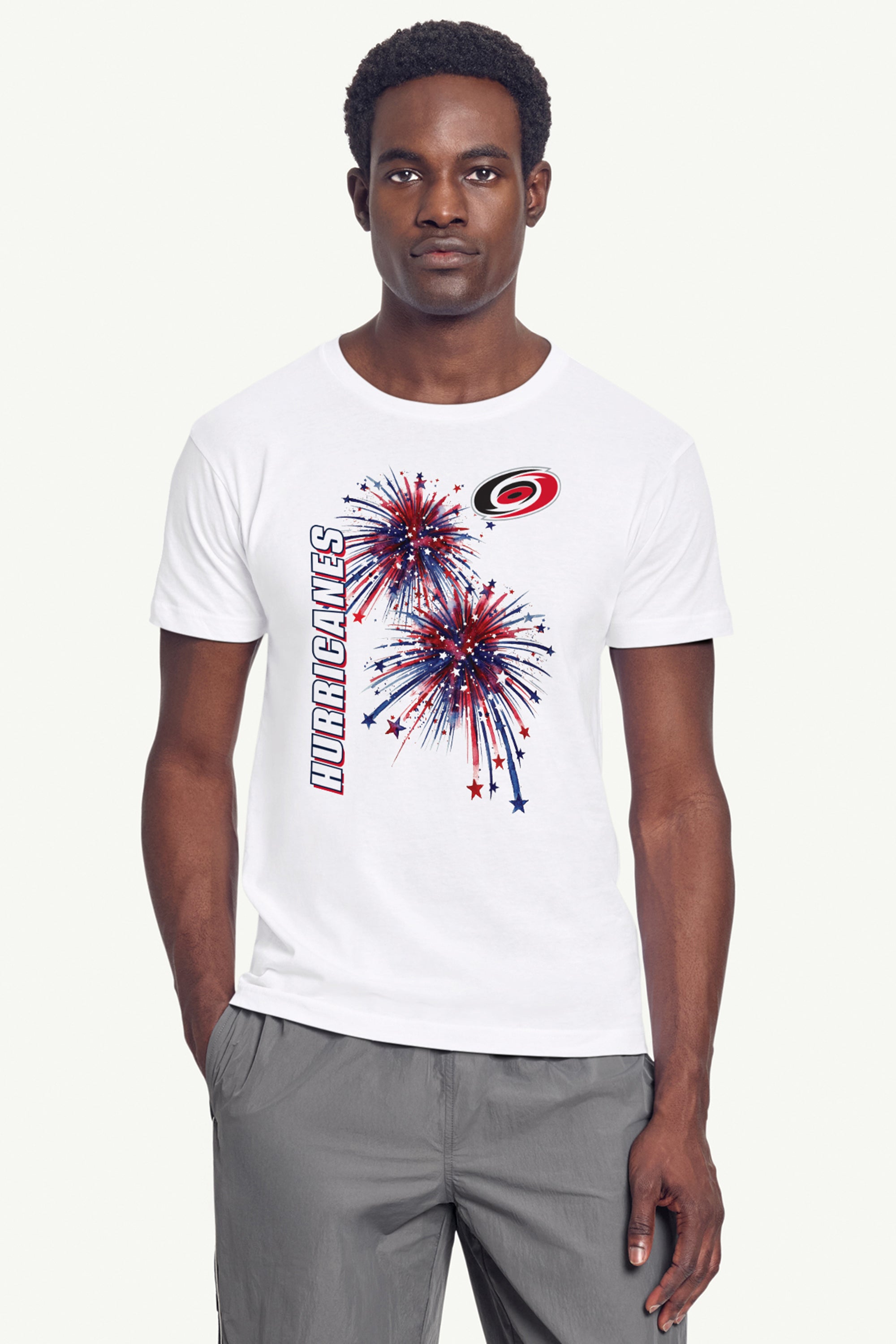 MENS CAROLINA HURRICANES AMERICAN SPARKS SHORT SLEEVE T SHIRT View 3