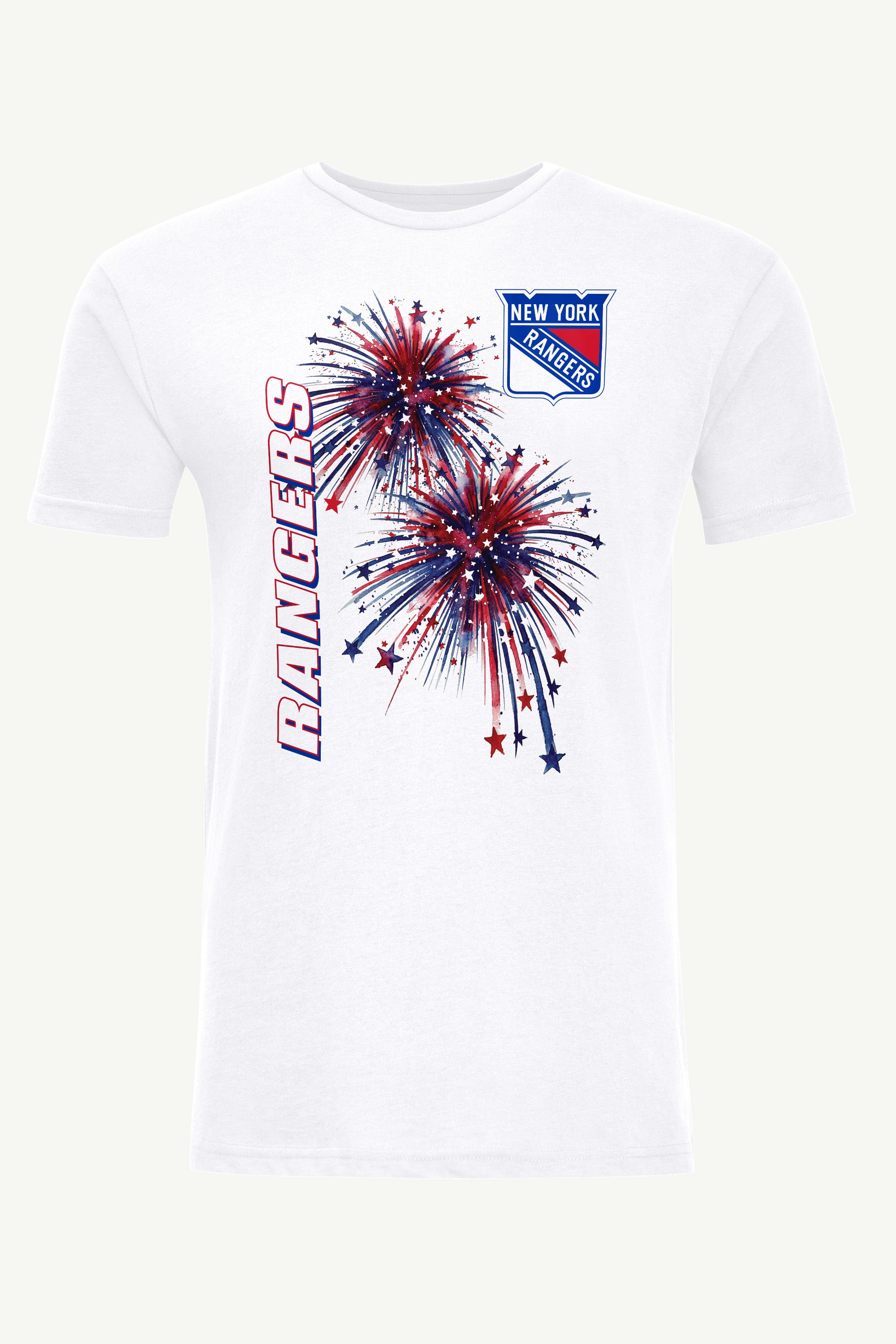 MENS NEW YORK RANGERS AMERICAN SPARKS SHORT SLEEVE T SHIRT View 1