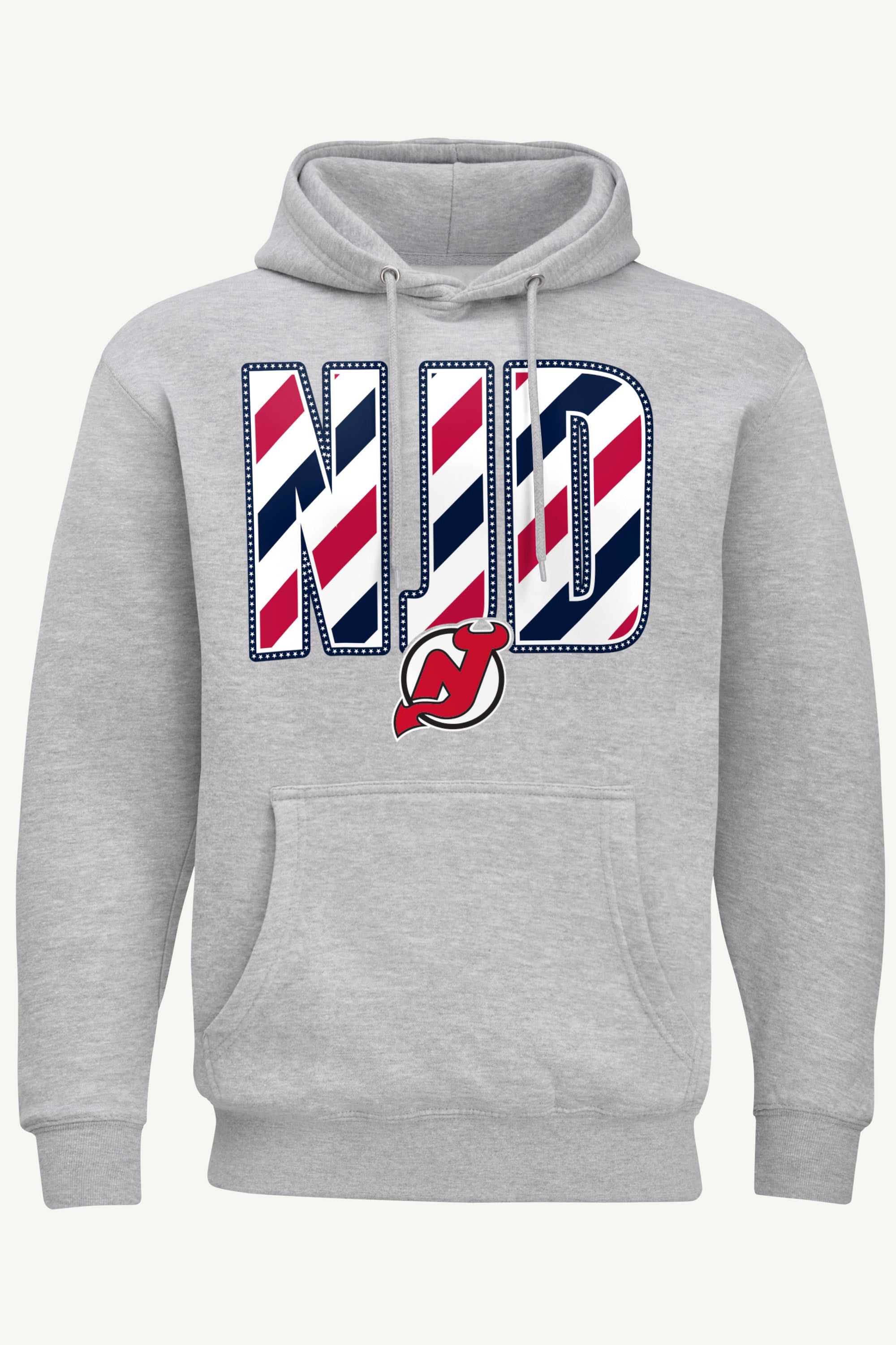 MENS NEW JERSEY DEVILS STARS AND STRIPES HOODIE View 1