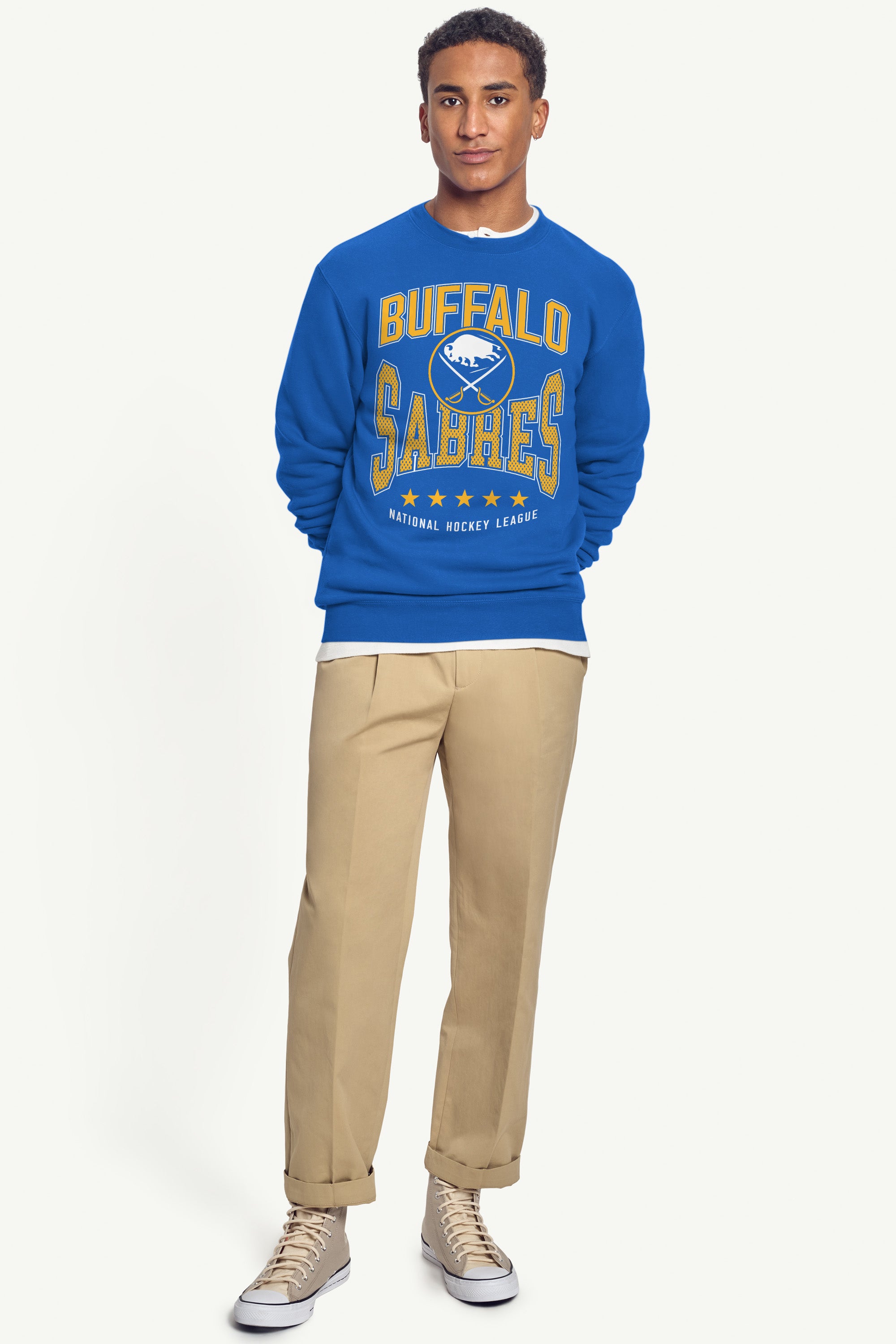 MENS BUFFALO SABRES CENTER SQUEEZE SWEATSHIRT View 4