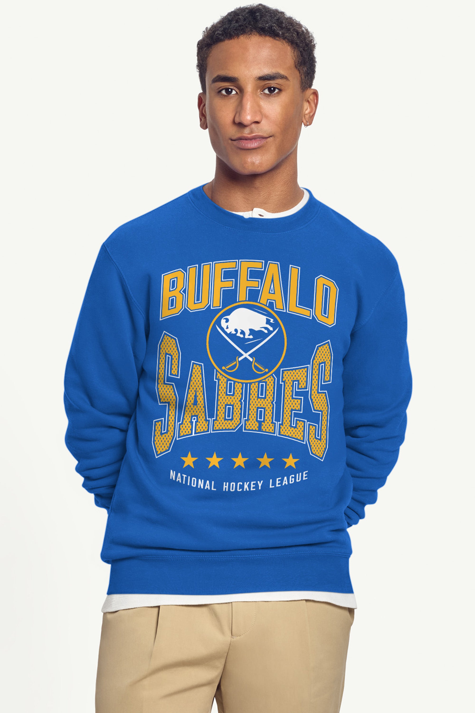 MENS BUFFALO SABRES CENTER SQUEEZE SWEATSHIRT View 3