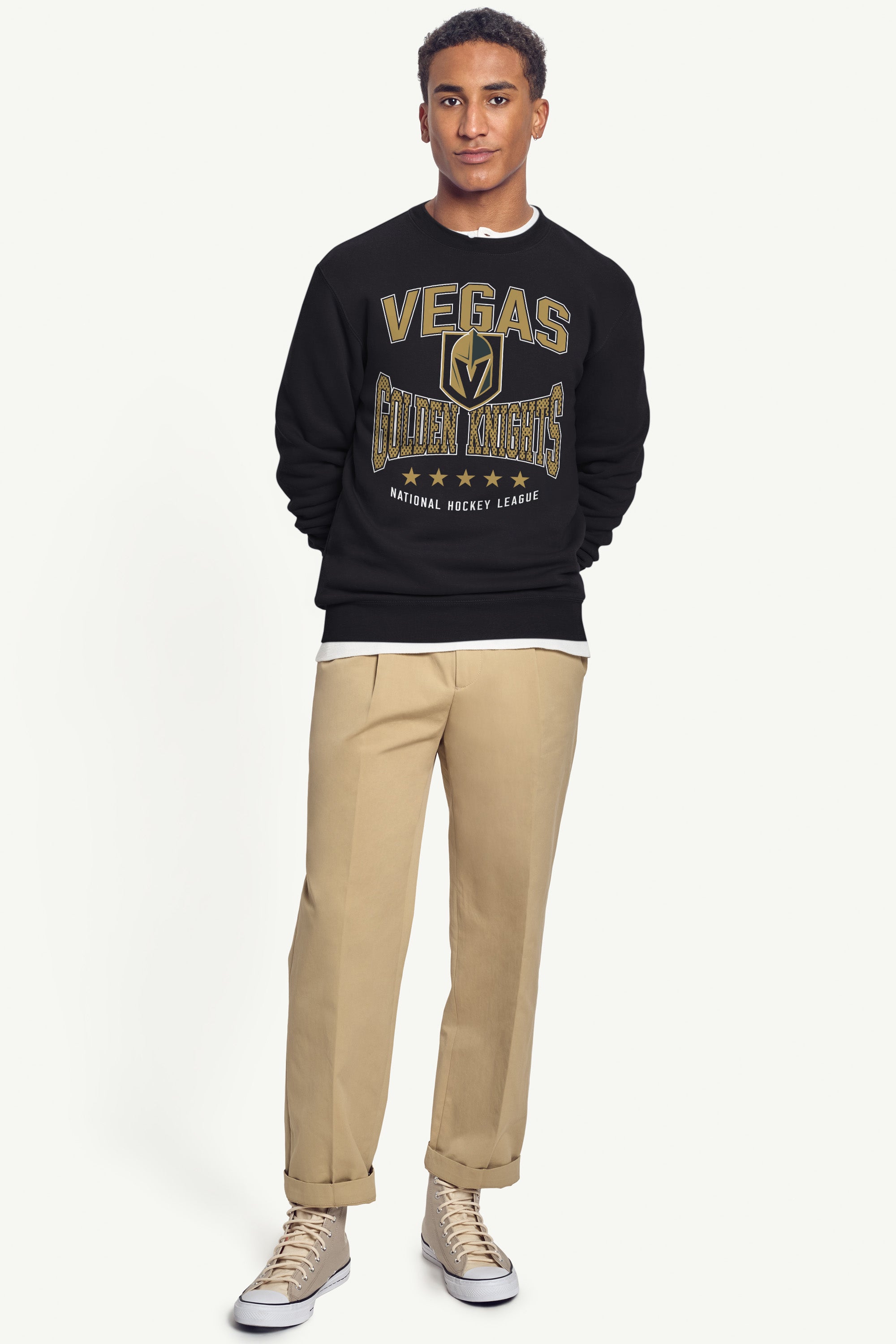 MENS VEGAS GOLDEN KNIGHTS CENTER SQUEEZE SWEATSHIRT View 4