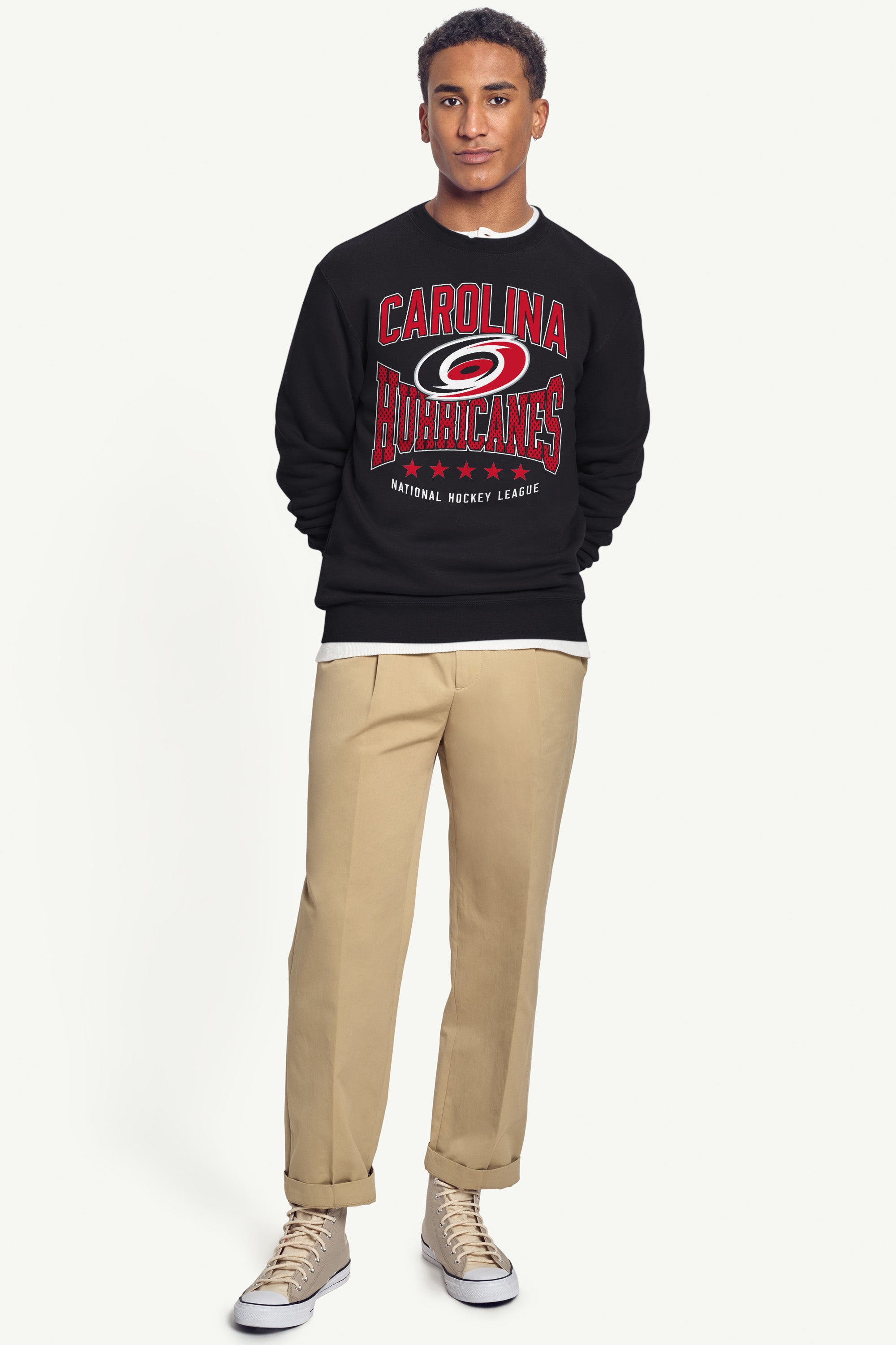 MENS CAROLINA HURRICANES CENTER SQUEEZE SWEATSHIRT View 4
