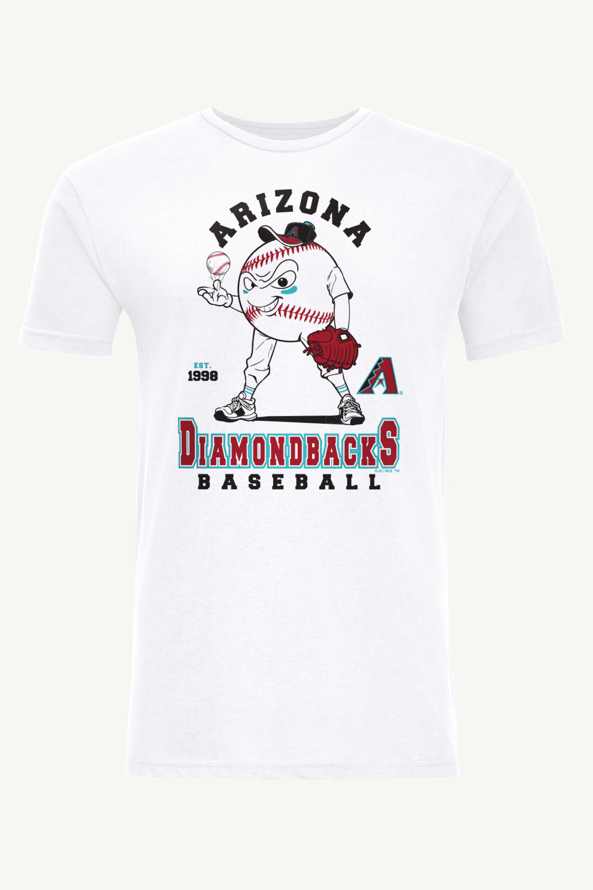 MENS ARIZONA DIAMONDBACKS BASEBALL CHARACTER SHORT SLEEVE T SHIRT View 1