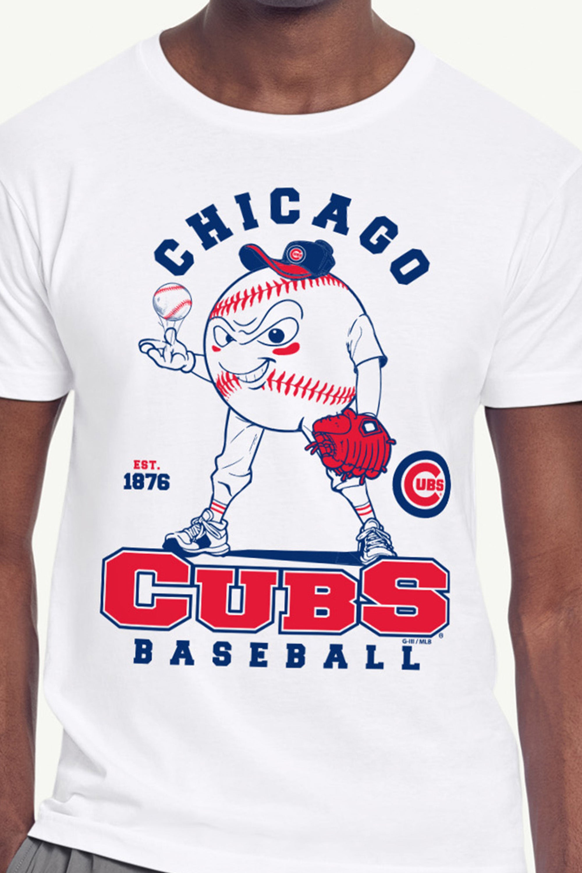 MENS CHICAGO CUBS BASEBALL CHARACTER SHORT SLEEVE T SHIRT View 2 | Chicago Cubs