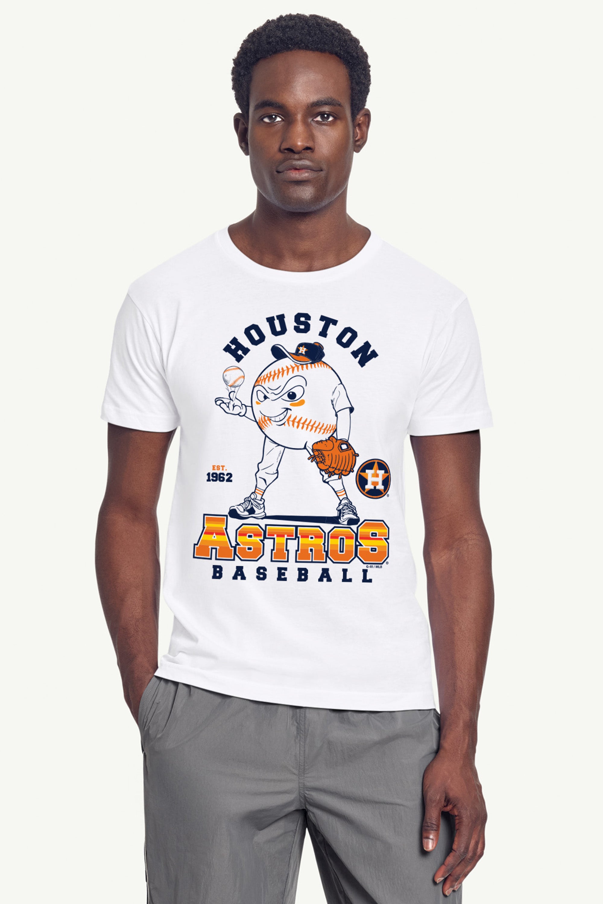 MENS HOUSTON ASTROS BASEBALL CHARACTER SHORT SLEEVE T SHIRT View 3