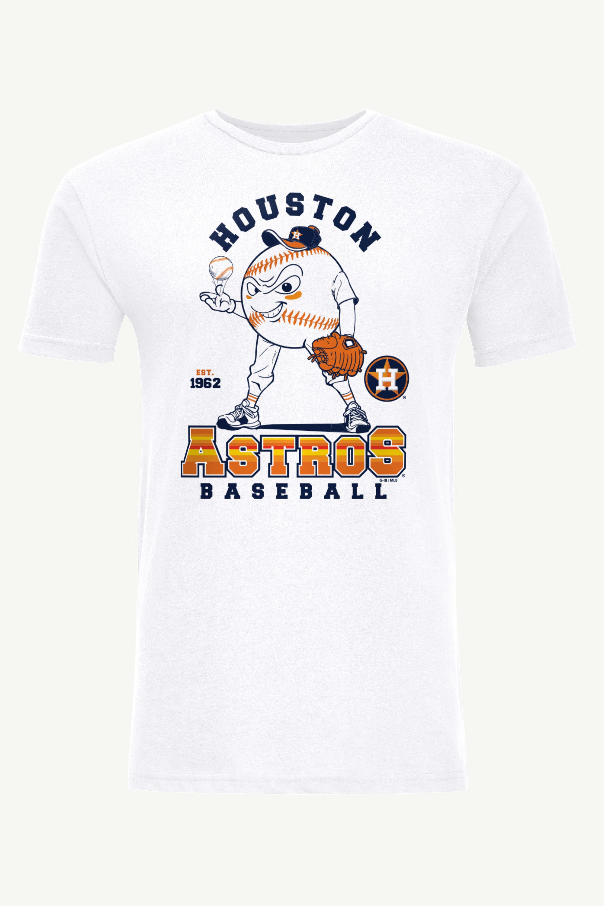 MENS HOUSTON ASTROS BASEBALL CHARACTER SHORT SLEEVE T SHIRT View 1