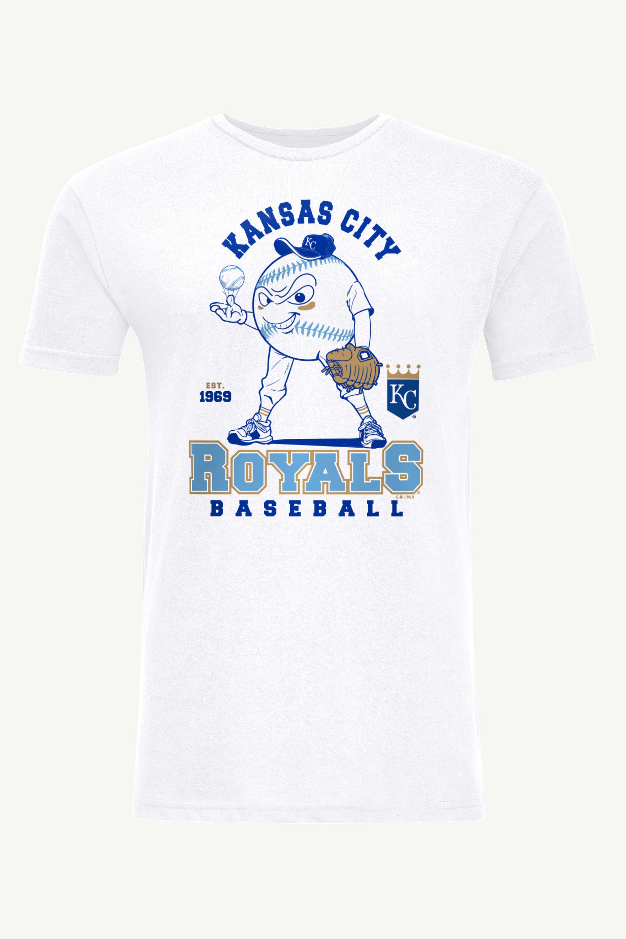 MENS KANSAS CITY ROYALS BASEBALL CHARACTER SHORT SLEEVE T SHIRT View 1
