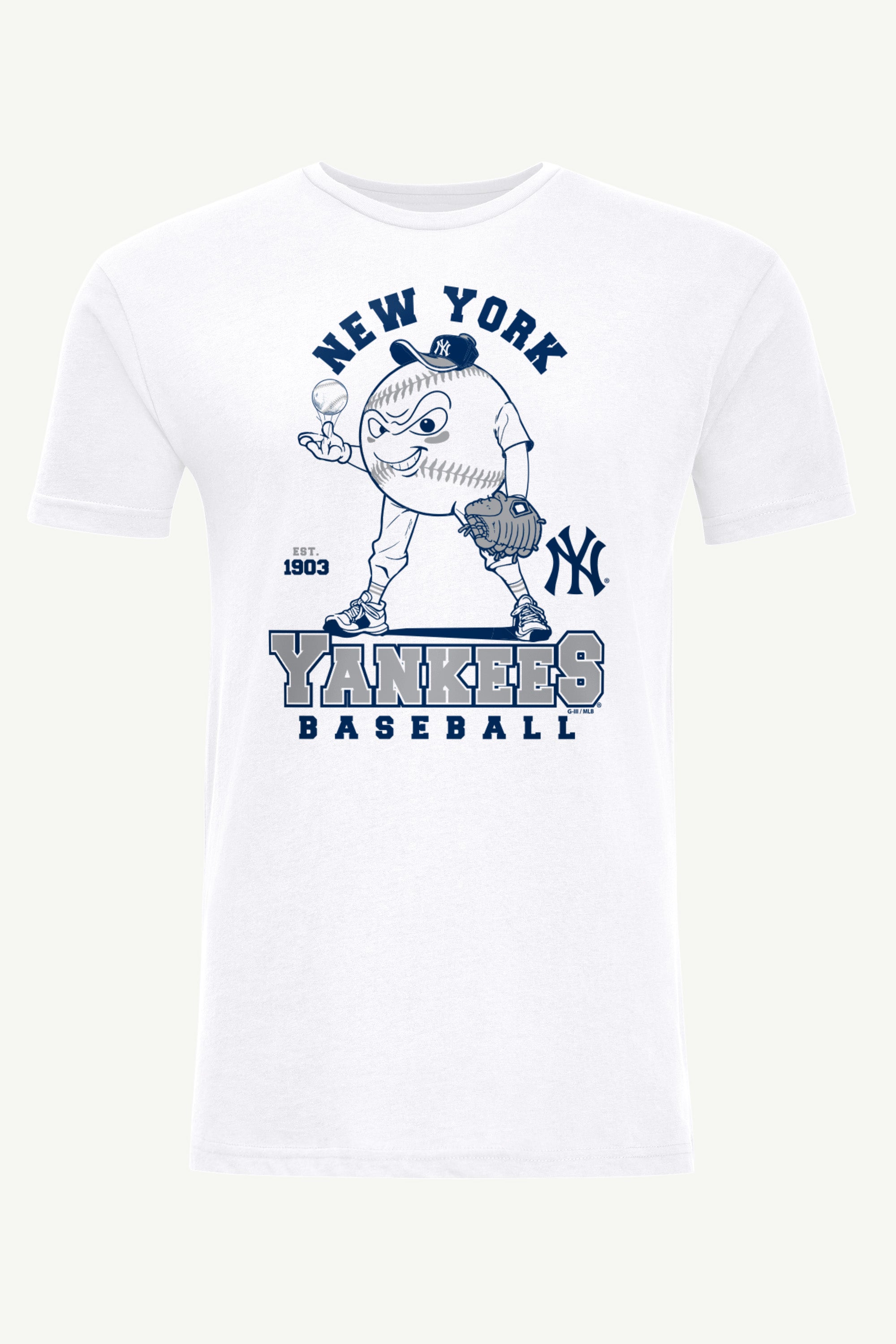 MENS NEW YORK YANKEES BASEBALL CHARACTER SHORT SLEEVE T SHIRT View 1