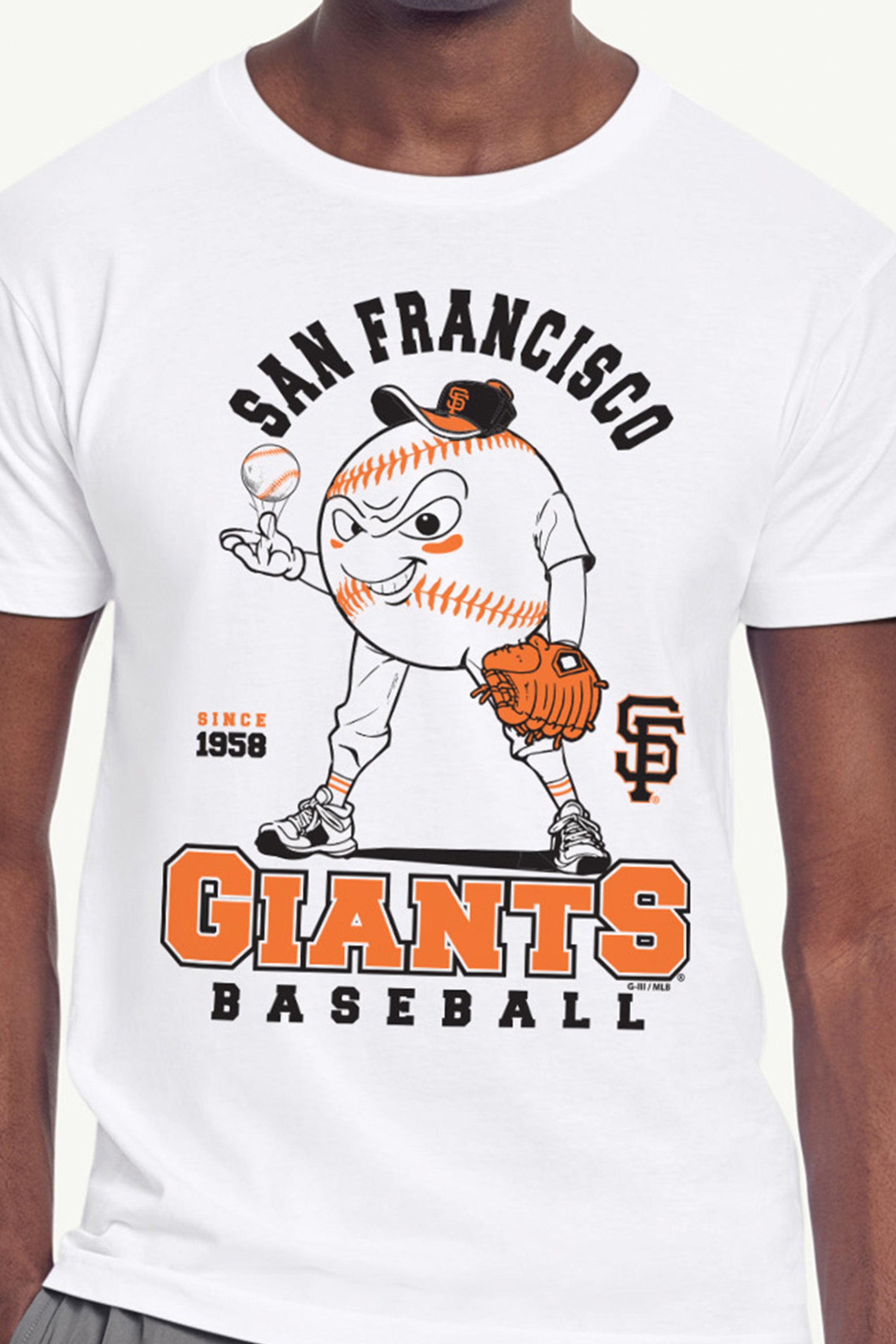 MENS SAN FRANCISCO GIANTS BASEBALL CHARACTER SHORT SLEEVE T SHIRT View 2