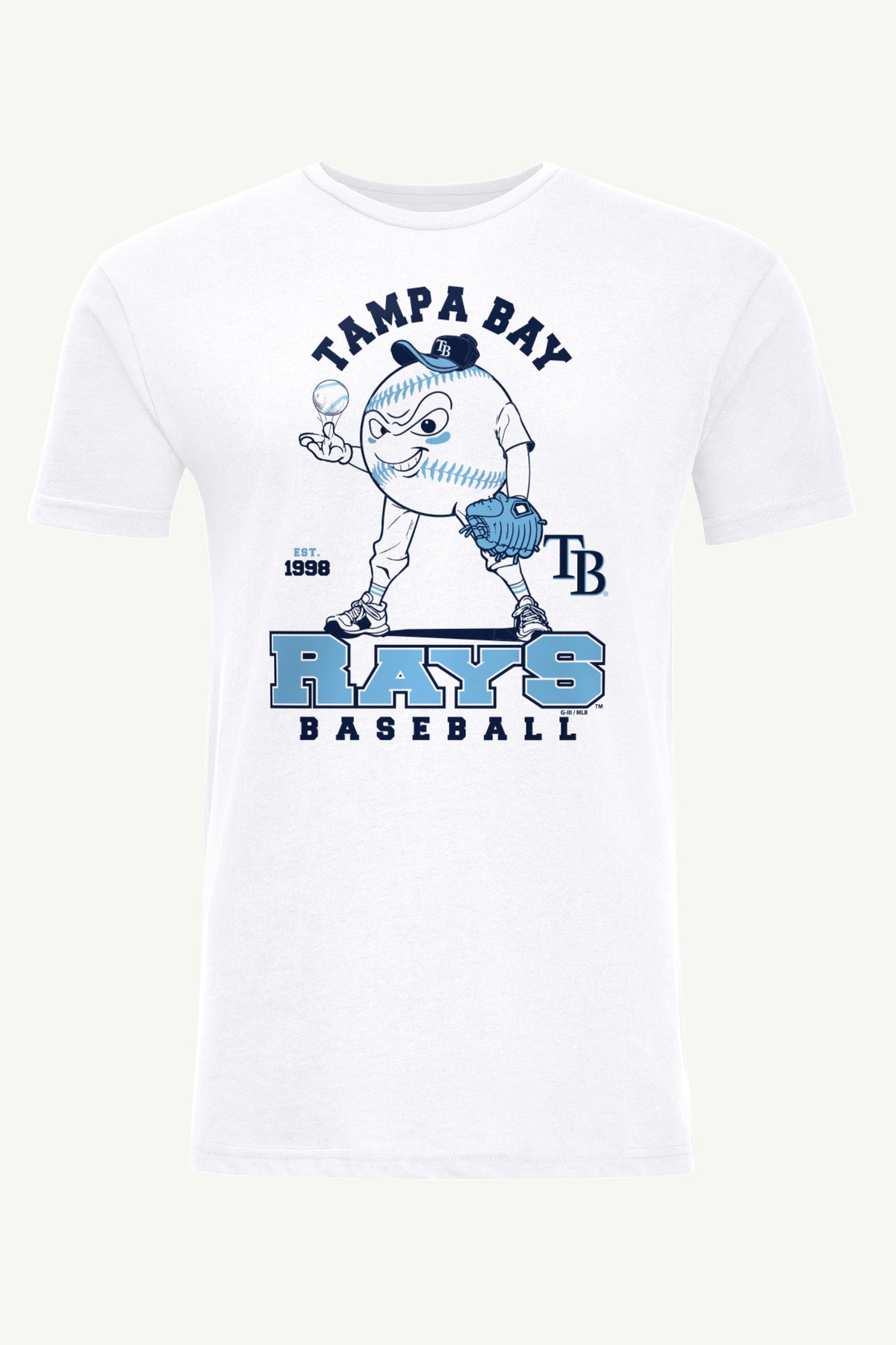 MENS TAMPA BAY RAYS BASEBALL CHARACTER SHORT SLEEVE T SHIRT View 1 | Tampa Bay Rays