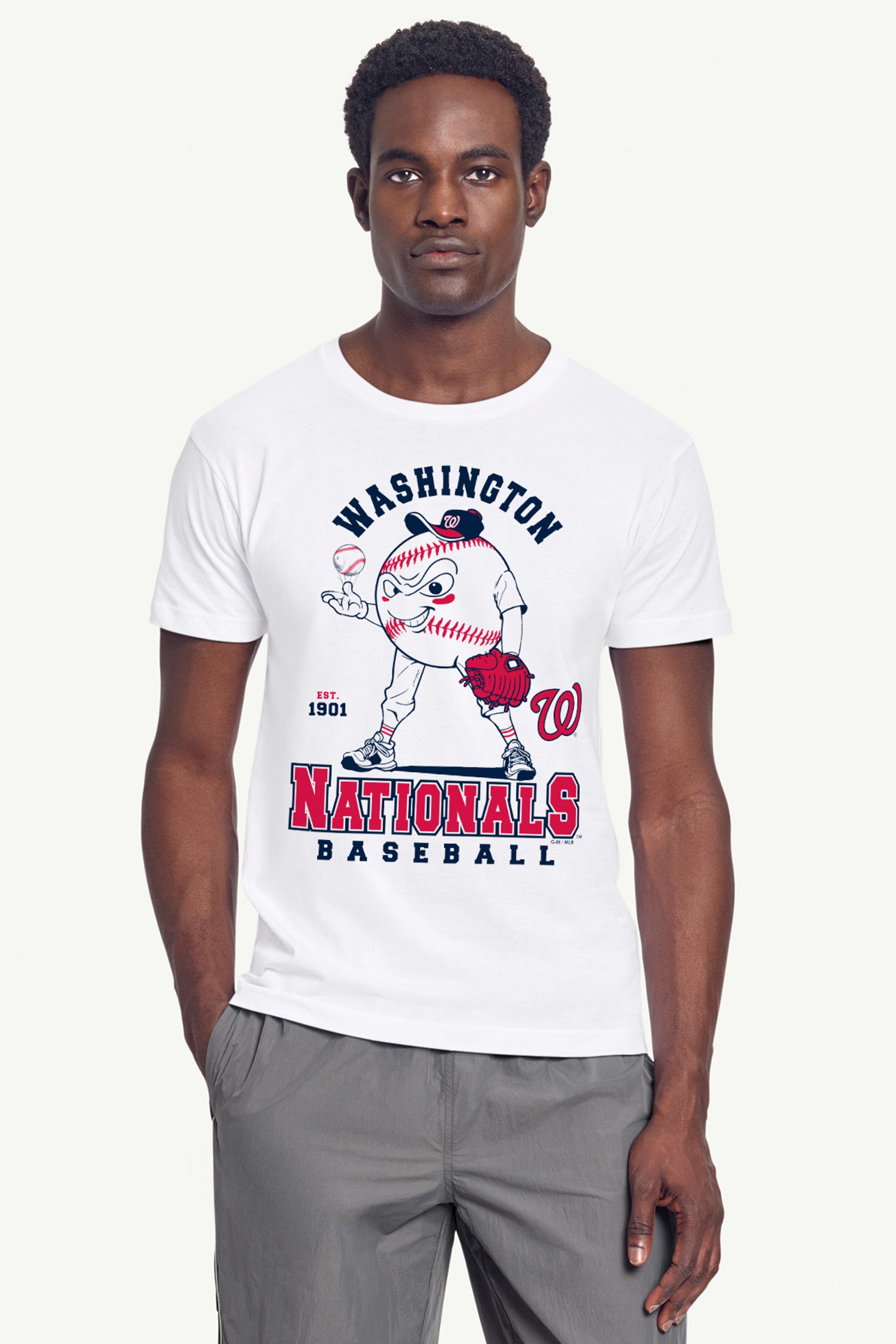 MENS WASHINGTON NATIONALS BASEBALL CHARACTER SHORT SLEEVE T SHIRT View 3