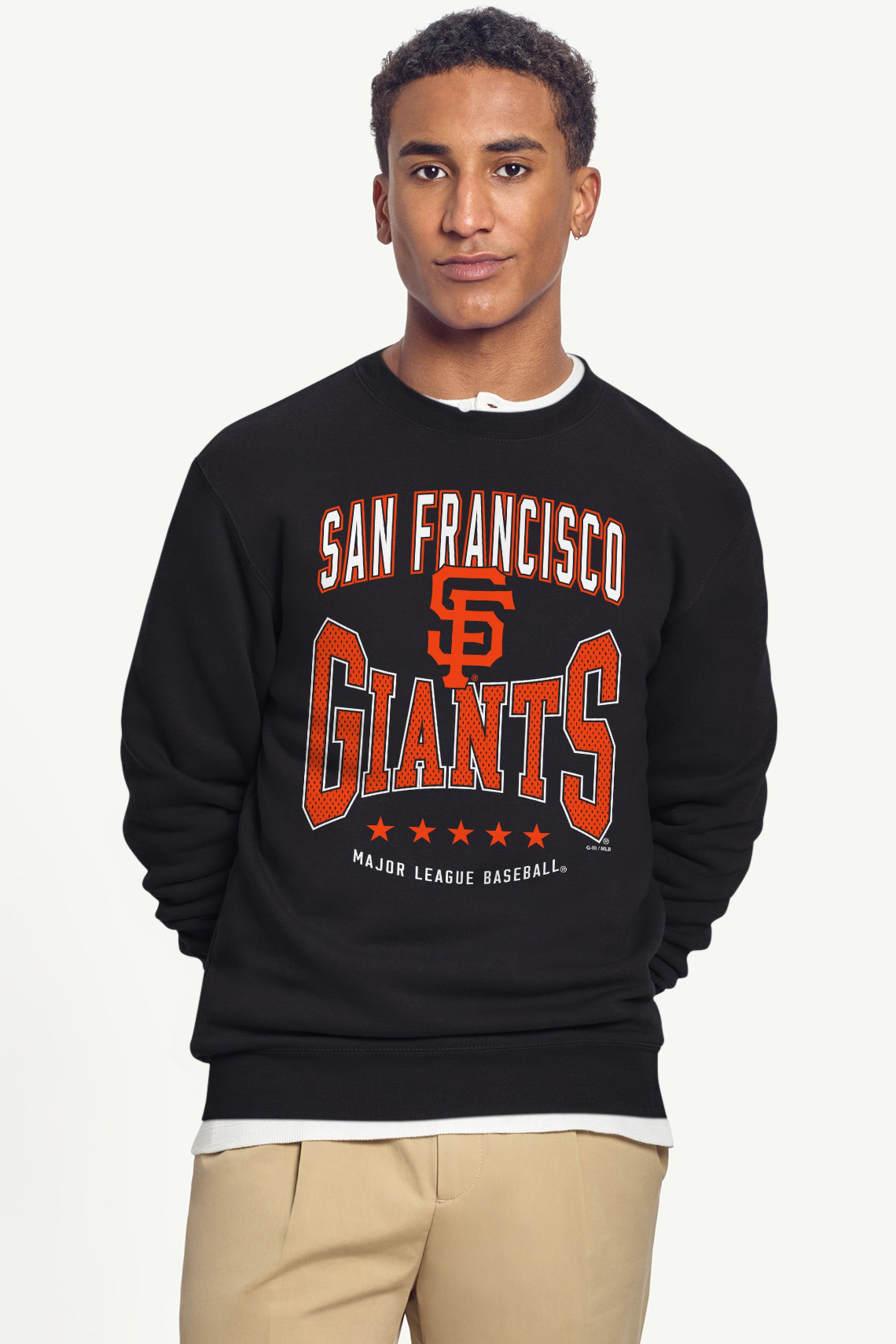 MENS SAN FRANCISCO GIANTS CENTER SQUEEZE SWEATSHIRT View 3