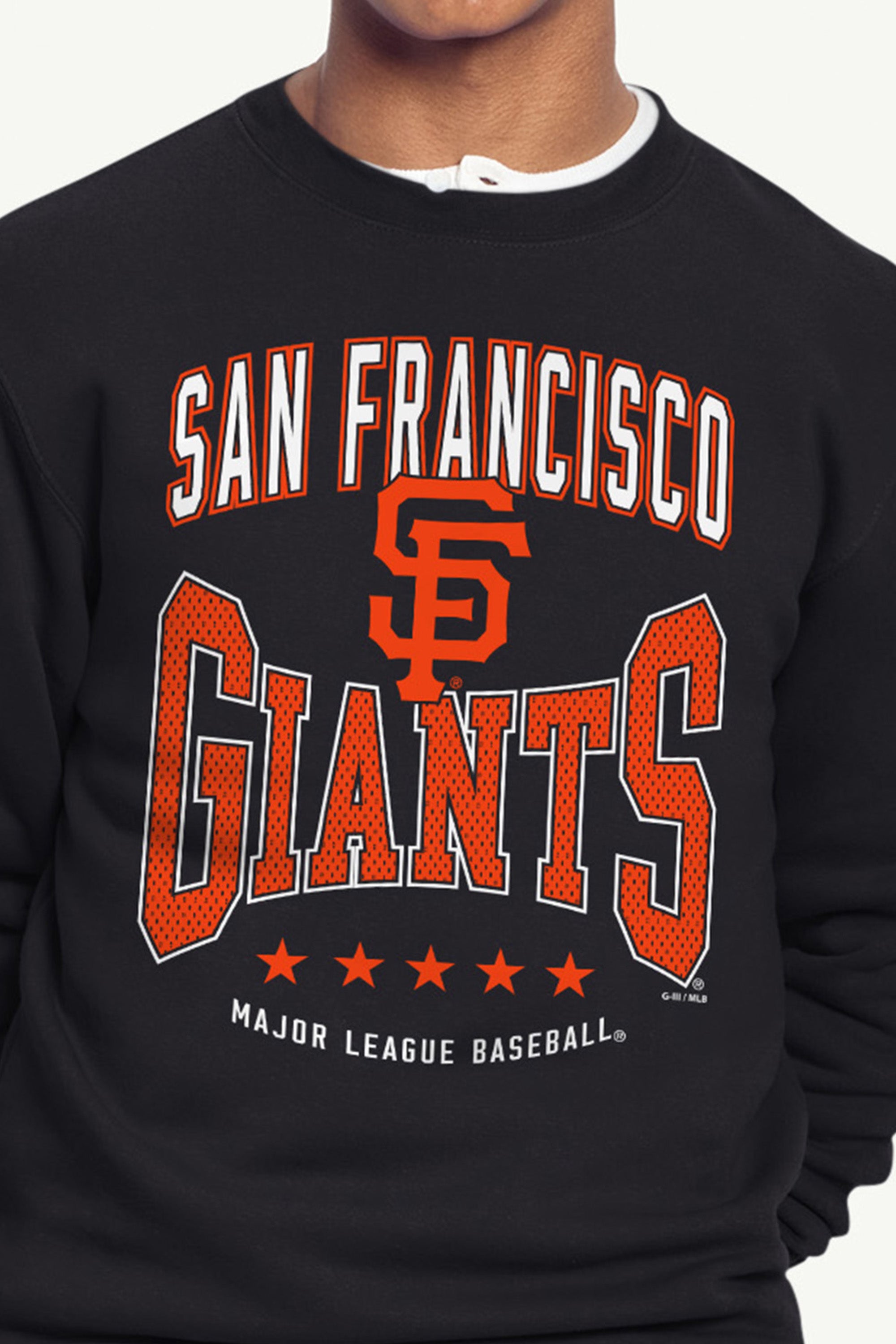 MENS SAN FRANCISCO GIANTS CENTER SQUEEZE SWEATSHIRT View 4