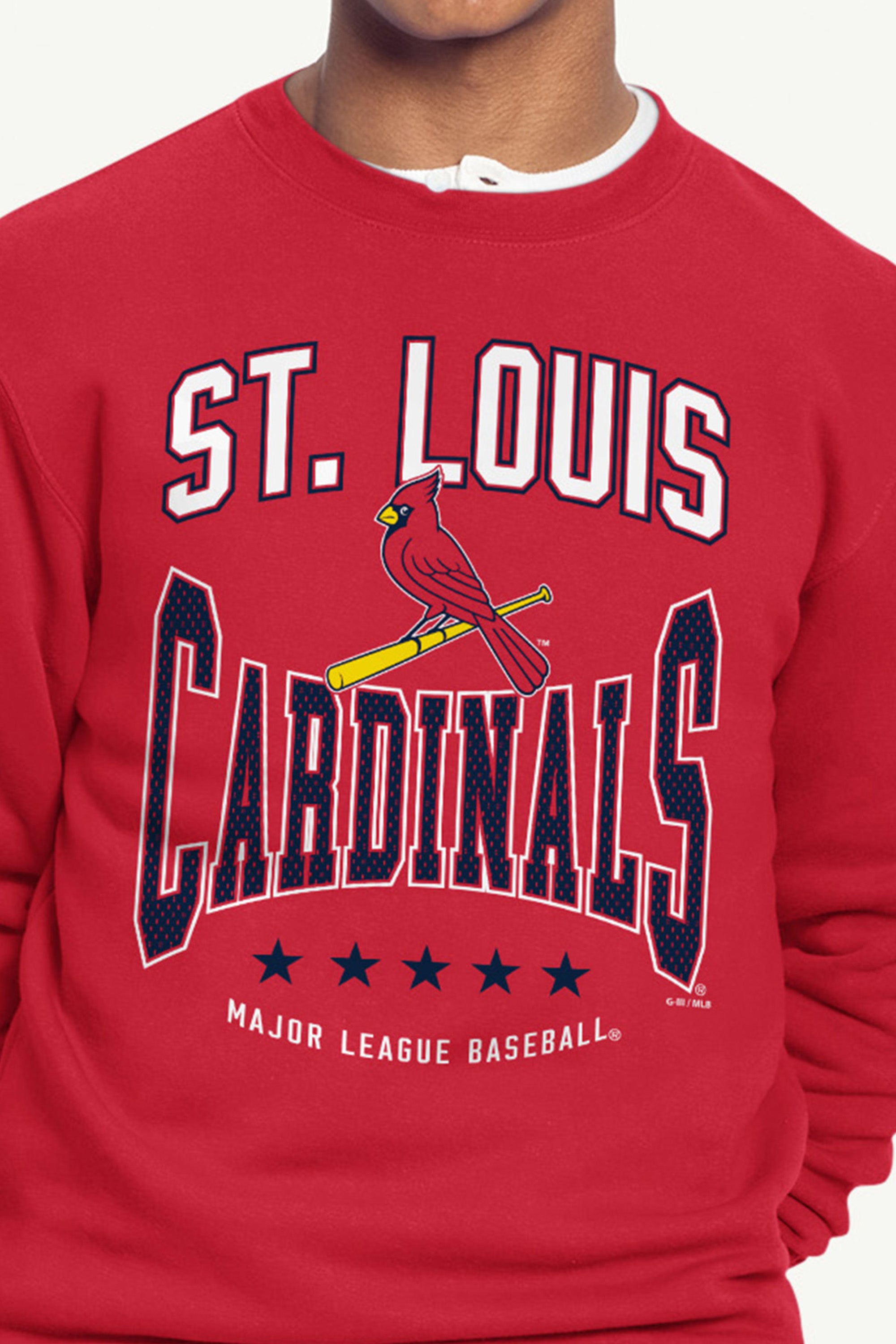 MENS ST. LOUIS CARDINALS CENTER SQUEEZE SWEATSHIRT View 4