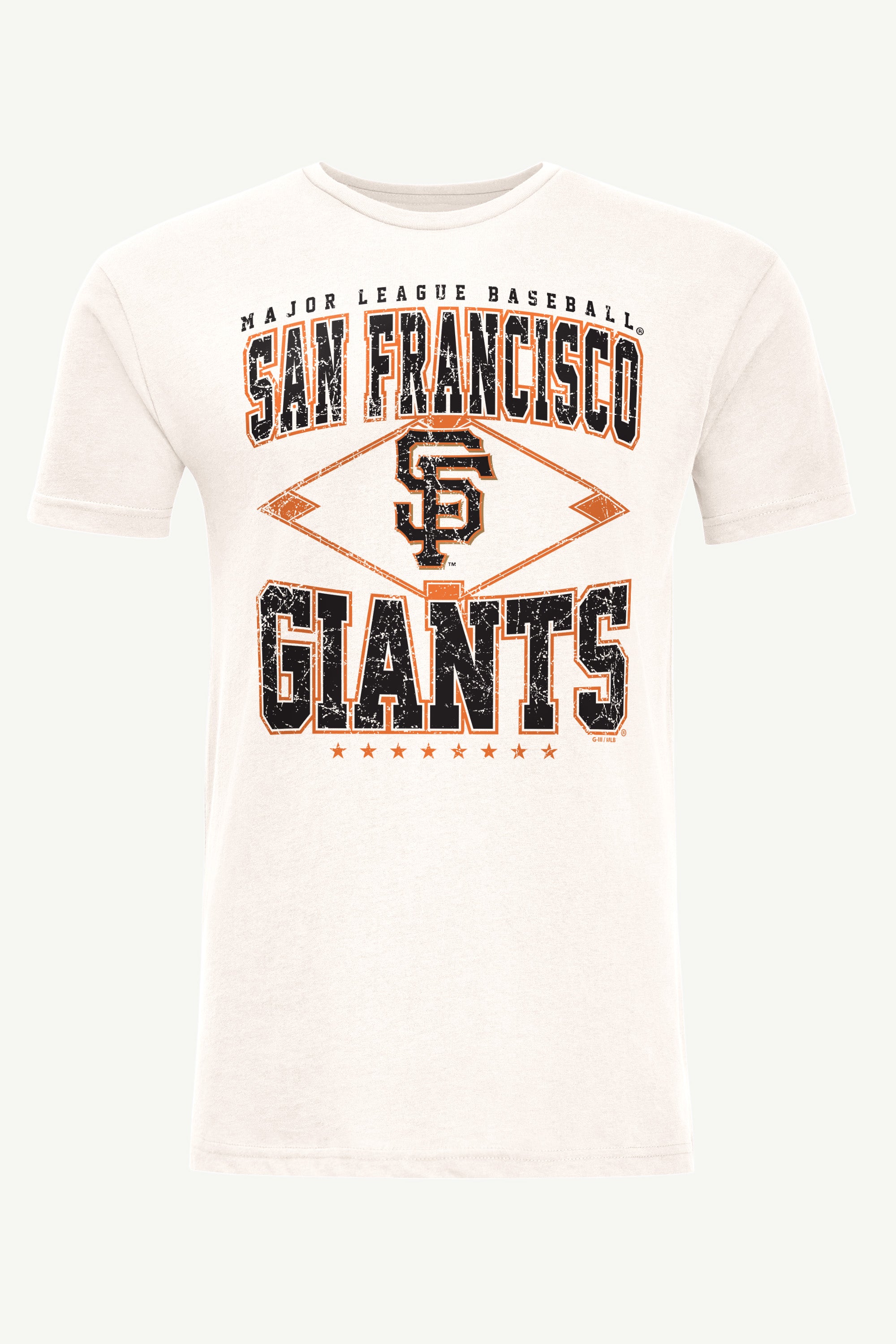 MENS SAN FRANCISCO GIANTS DISTRESSED COOPERSTOWN DIAMOND SHORT SLEEVE T SHIRT View 1 | Men's New Arrivals