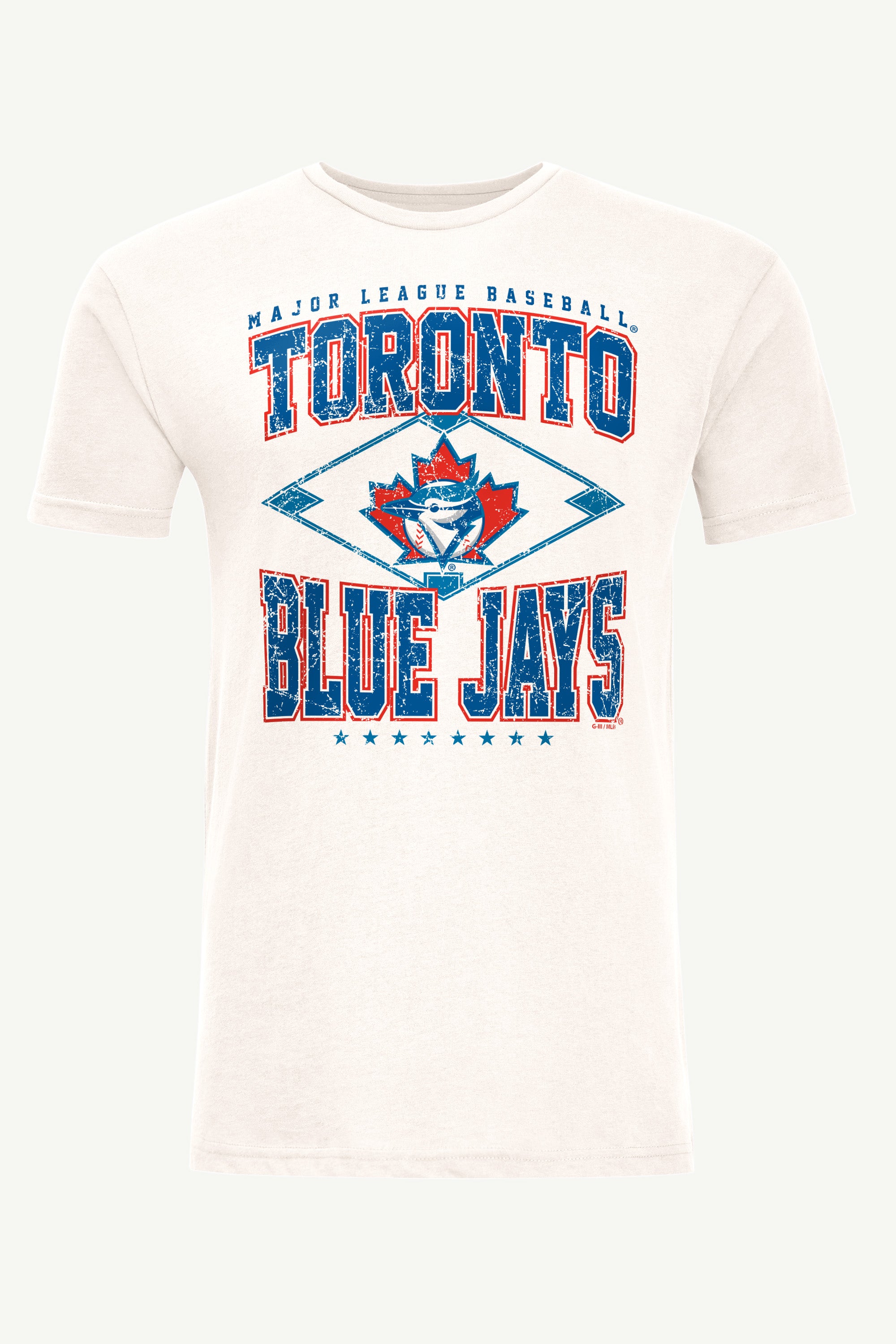 MENS TORONTO BLUE JAYS DISTRESSED COOPERSTOWN DIAMOND SHORT SLEEVE T SHIRT View 1 | Men's New Arrivals