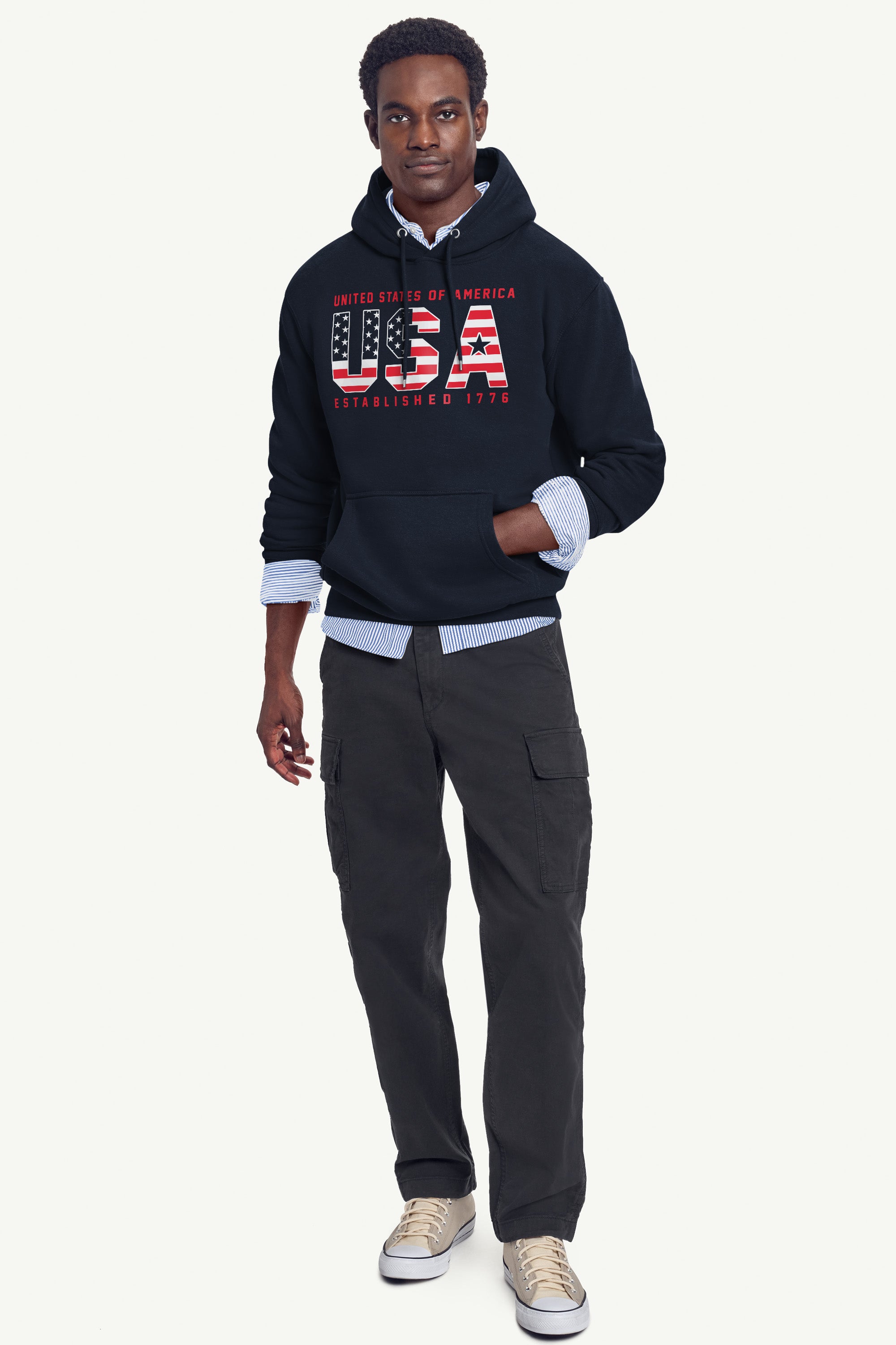 MENS STARTER USA FLAG HOODIE View 4