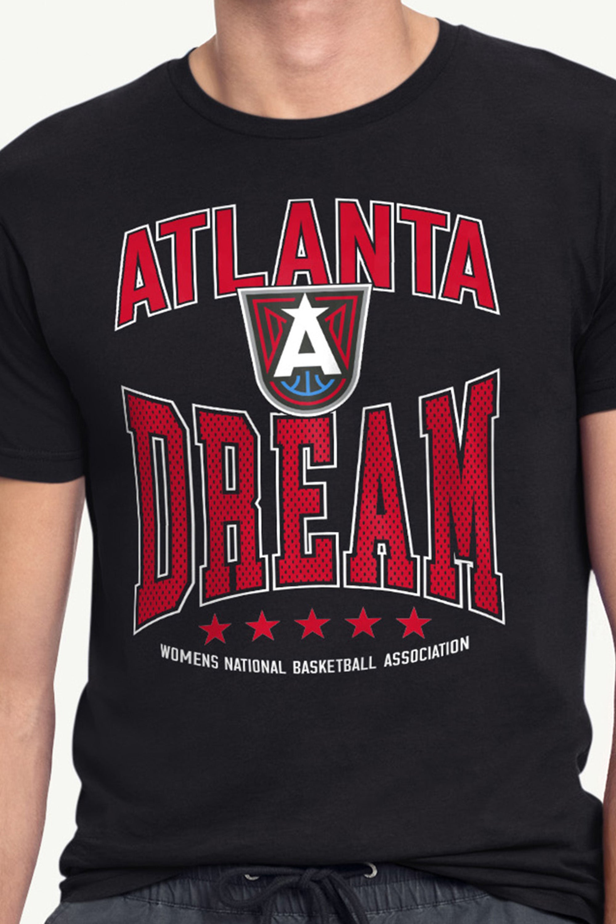 MENS WNBA ATLANTA DREAM CENTER SQUEEZE T SHIRT View 2 | Atlanta Dream