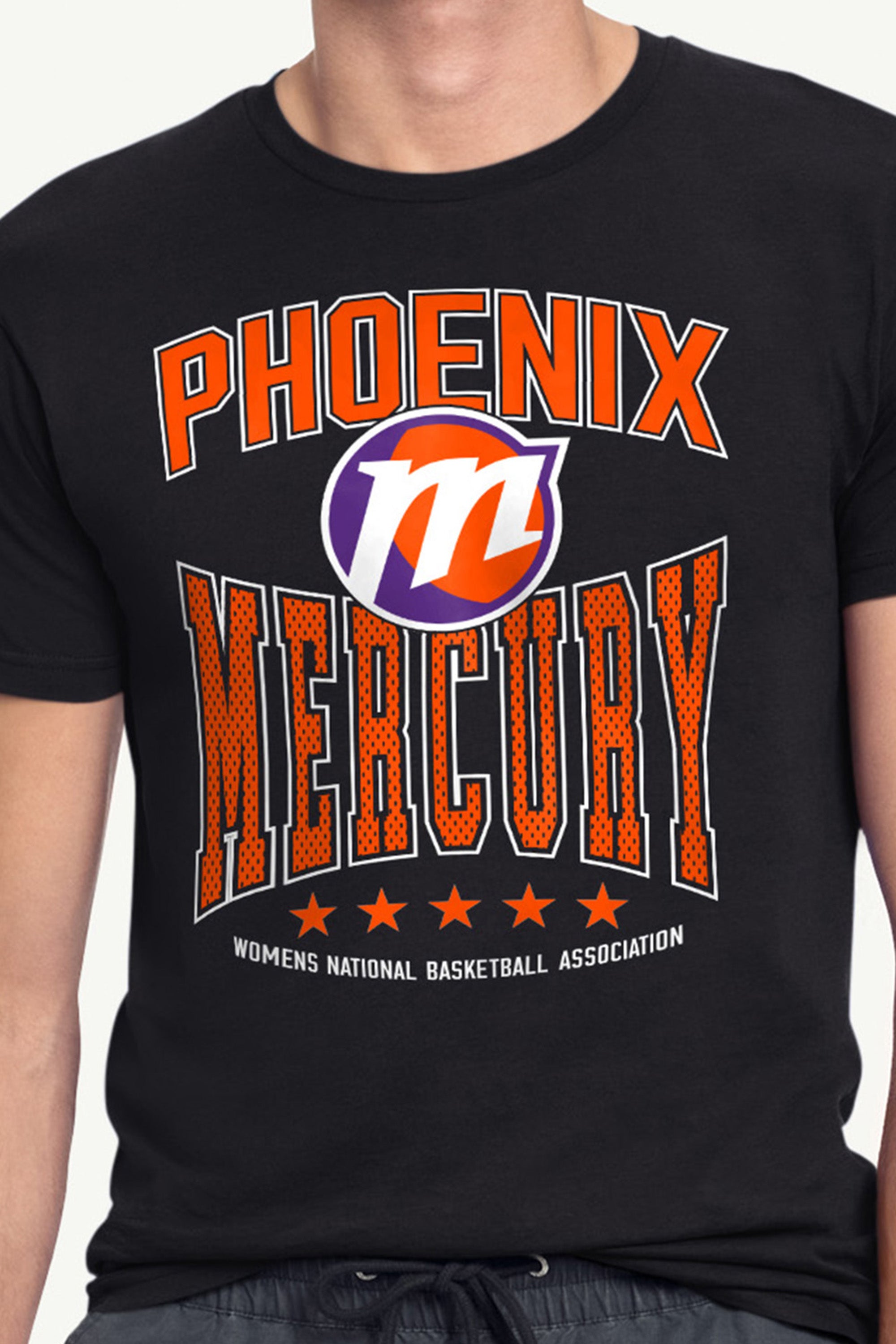 MENS WNBA PHOENIX MERCURY CENTER SQUEEZE T SHIRT View 2 | Phoenix Mercury