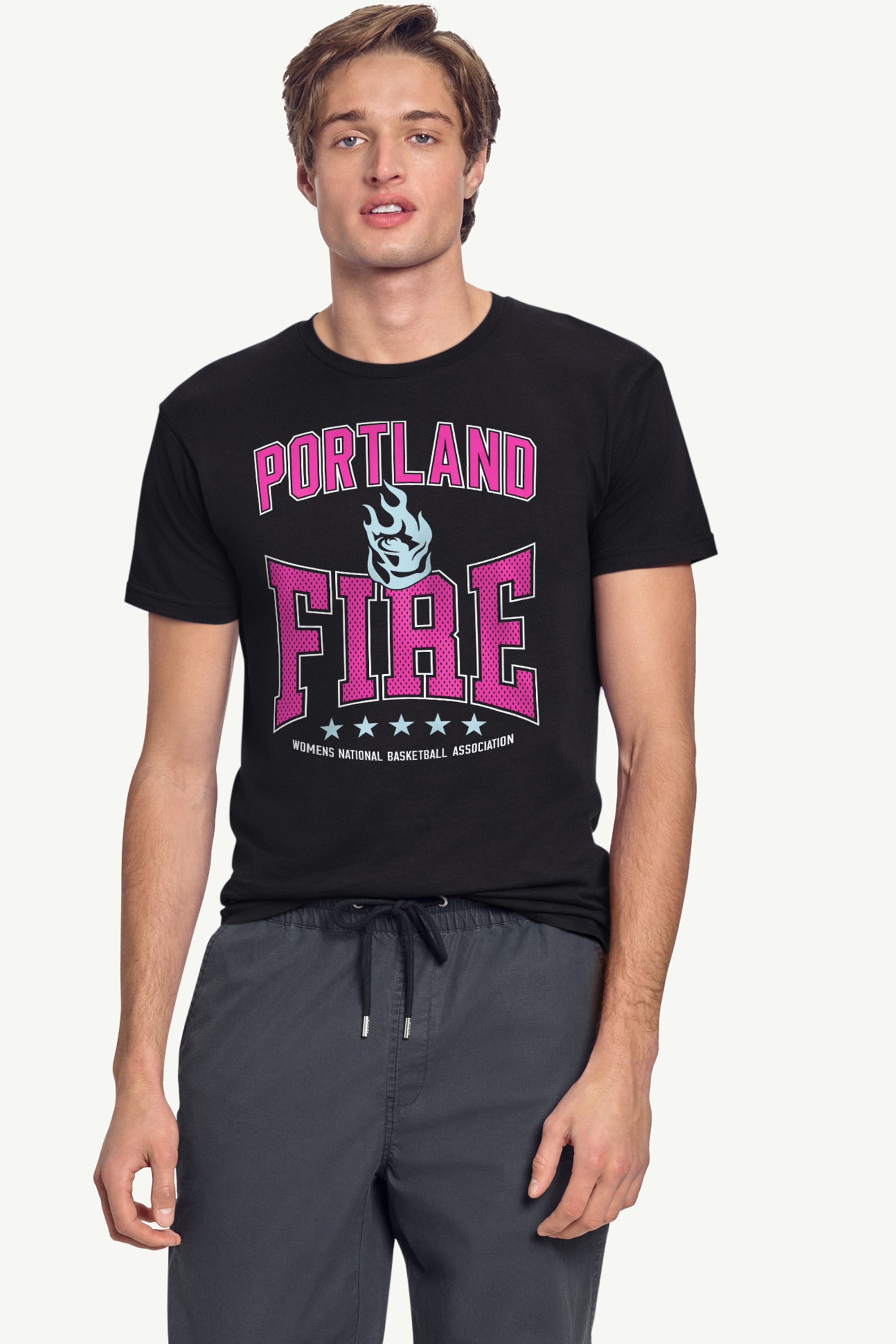 MENS WNBA PORTLAND FIRE CENTER SQUEEZE T SHIRT View 4 | Portland Fire