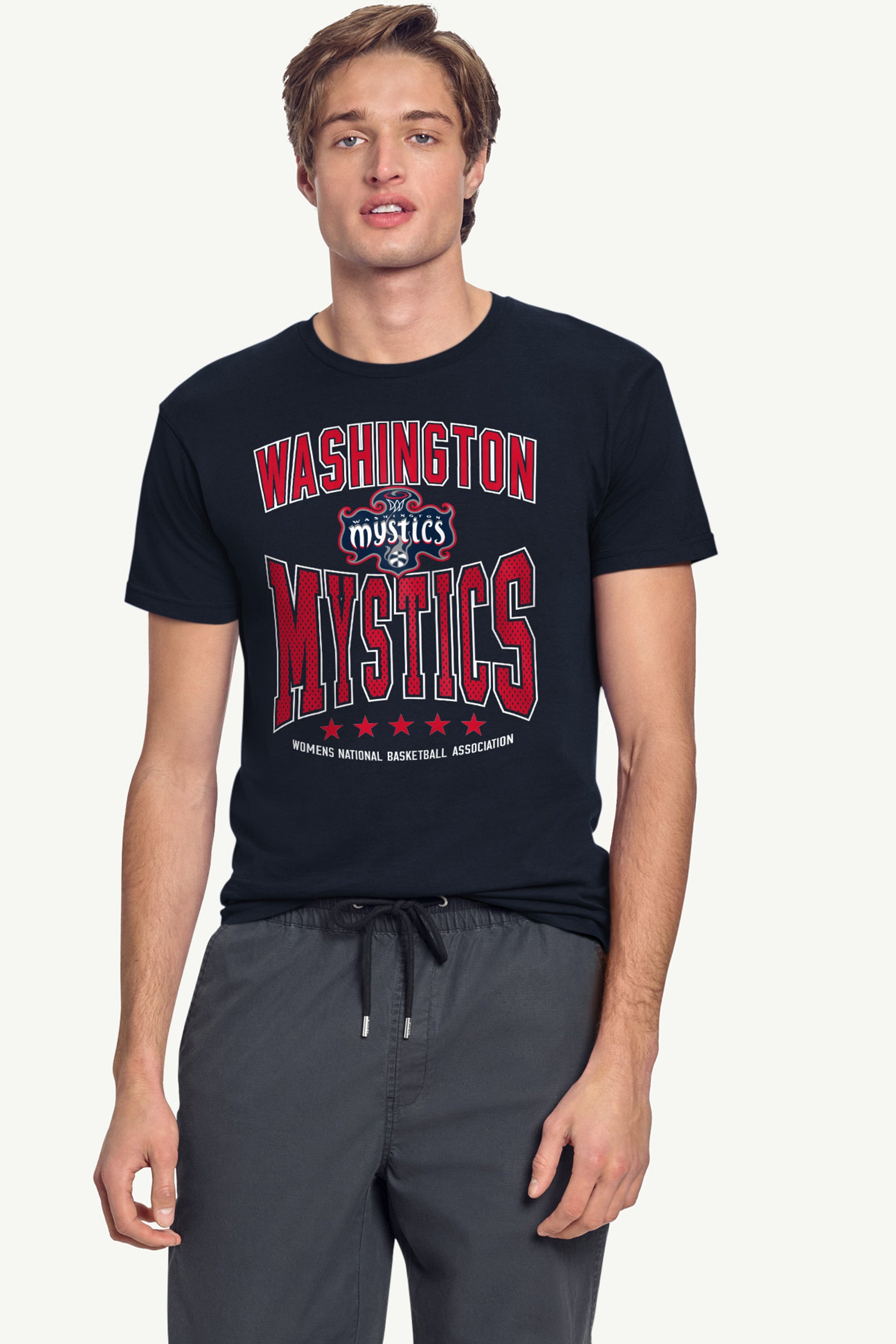 MENS WNBA WASHINGTON MYSTICS CENTER SQUEEZE T SHIRT View 4 | Washington Mystics