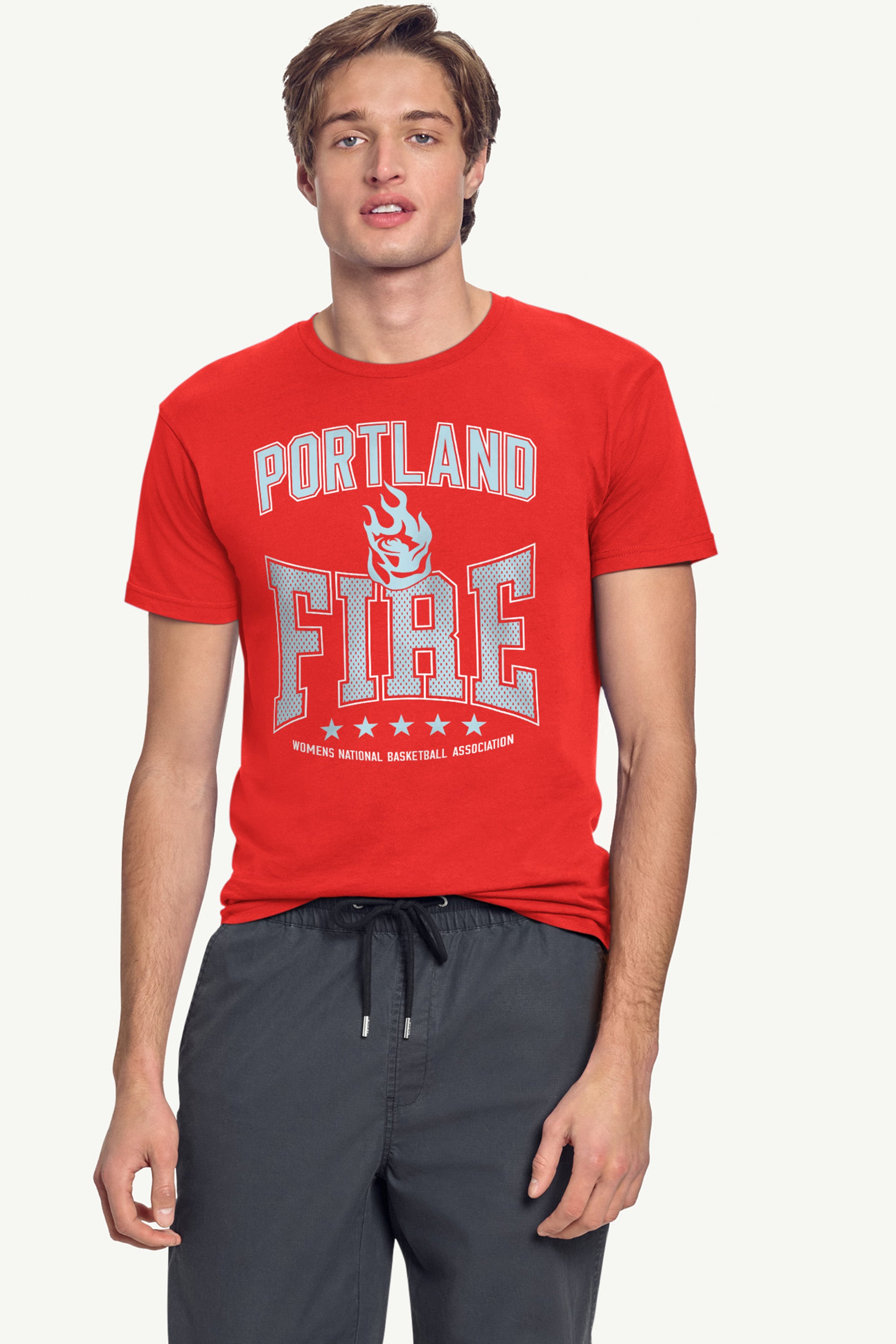 MENS WNBA PORTLAND FIRE CENTER SQUEEZE T SHIRT View 4 | Portland Fire