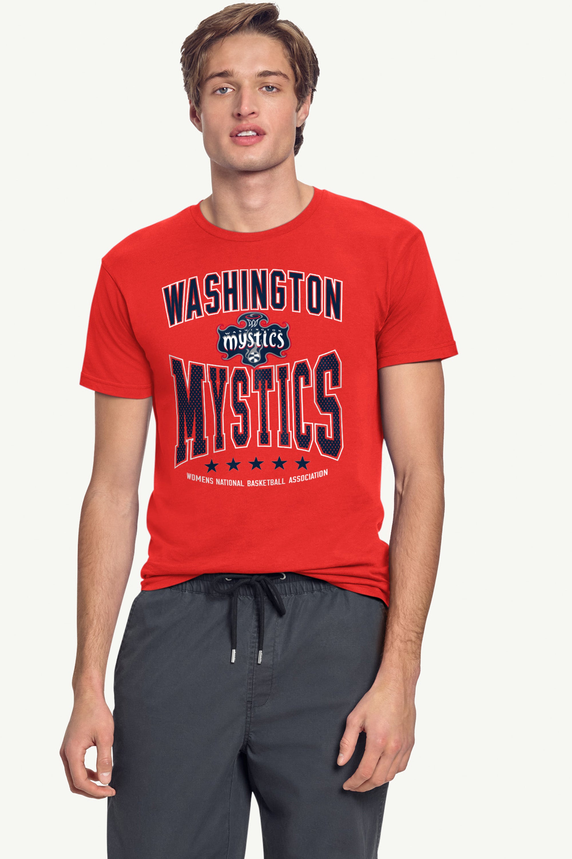 MENS WNBA WASHINGTON MYSTICS CENTER SQUEEZE T SHIRT View 4 | Washington Mystics