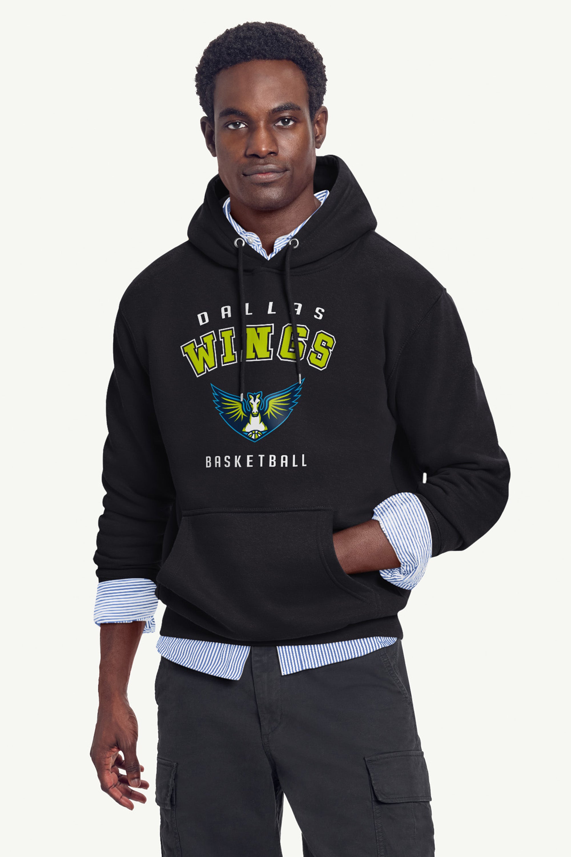 MENS DALLAS WINGS LOGO HOODIE View 3