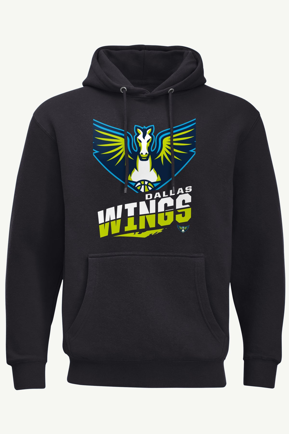 MENS DALLAS WINGS LOGO ZOOM PRINTED HOODIE View 1