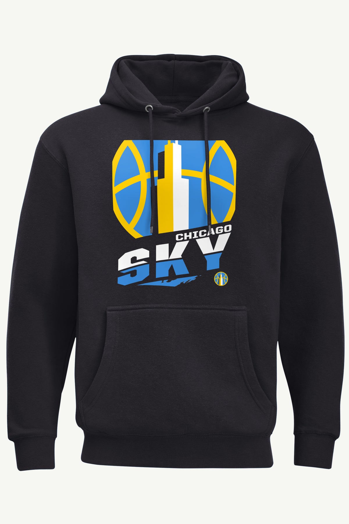 MENS CHICAGO SKY LOGO ZOOM PRINTED HOODIE View 1
