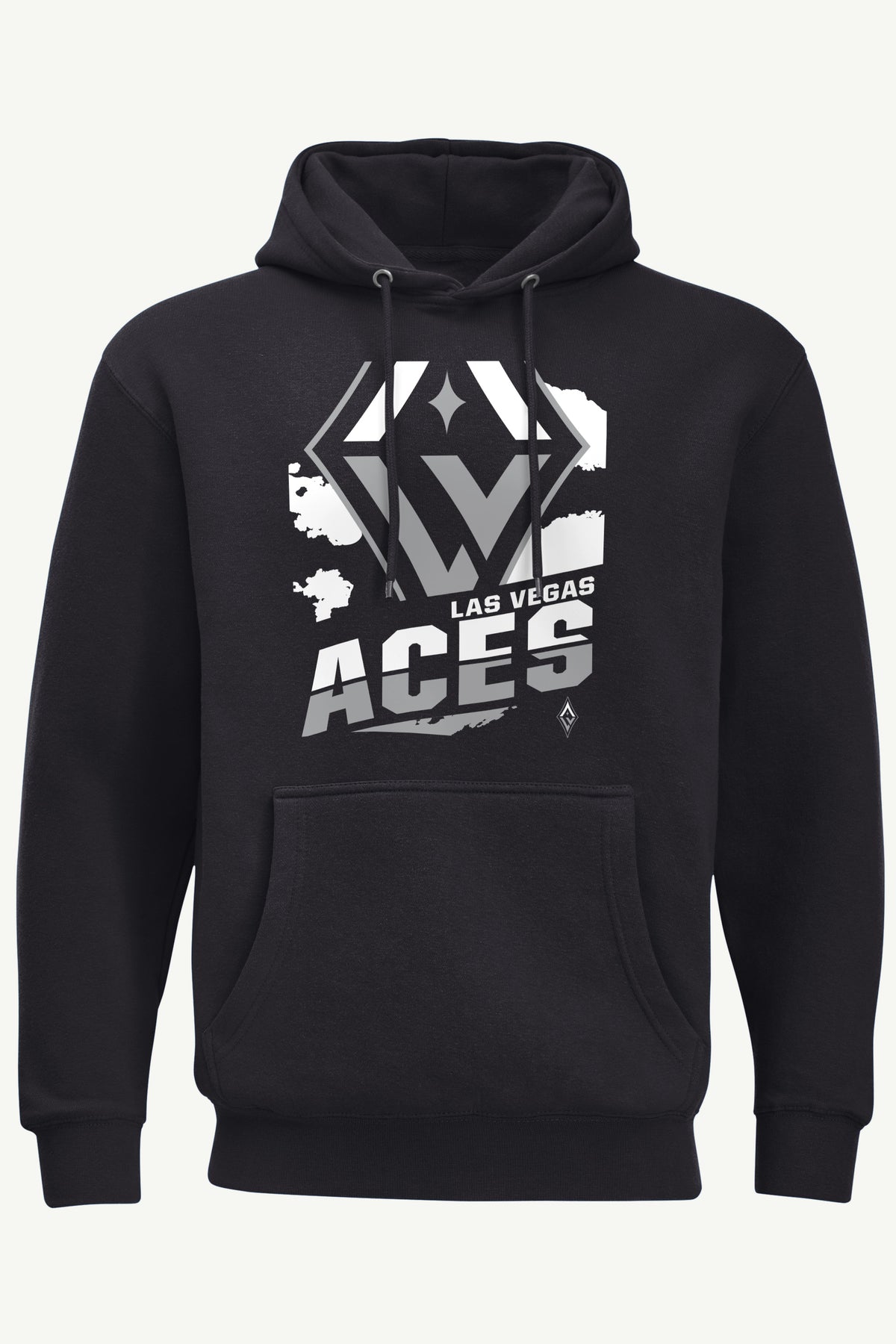 MENS LAS VEGAS ACES LOGO ZOOM PRINTED HOODIE View 1