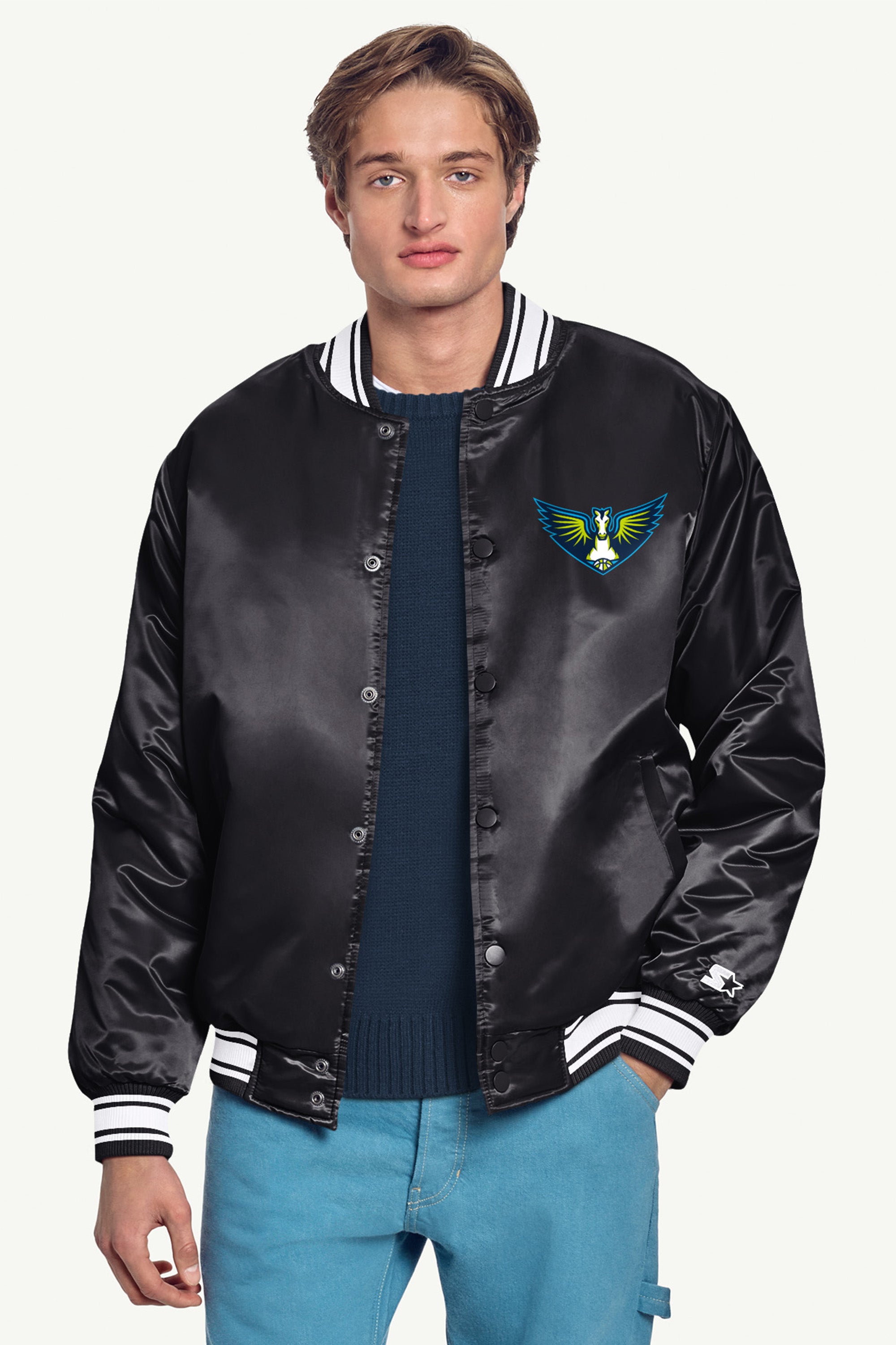 MENS WNBA DALLAS WINGS VARSITY JACKET View 3 | Dallas Wings