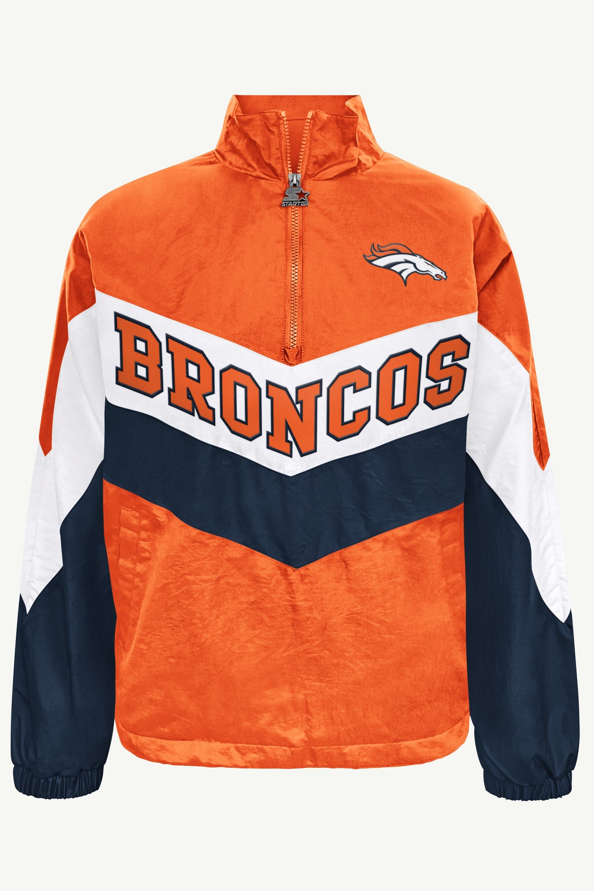 WOMENS DENVER BRONCOS YARDLINE QUARTER ZIP JACKET View 2