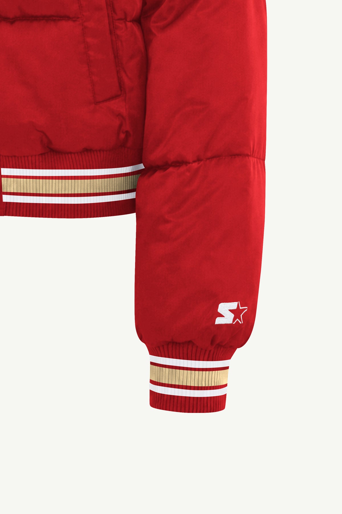 WOMENS SAN FRANCISCO 49ERS PUMP FAKE BUBBLE JACKET View 6 | Women's New Arrivals