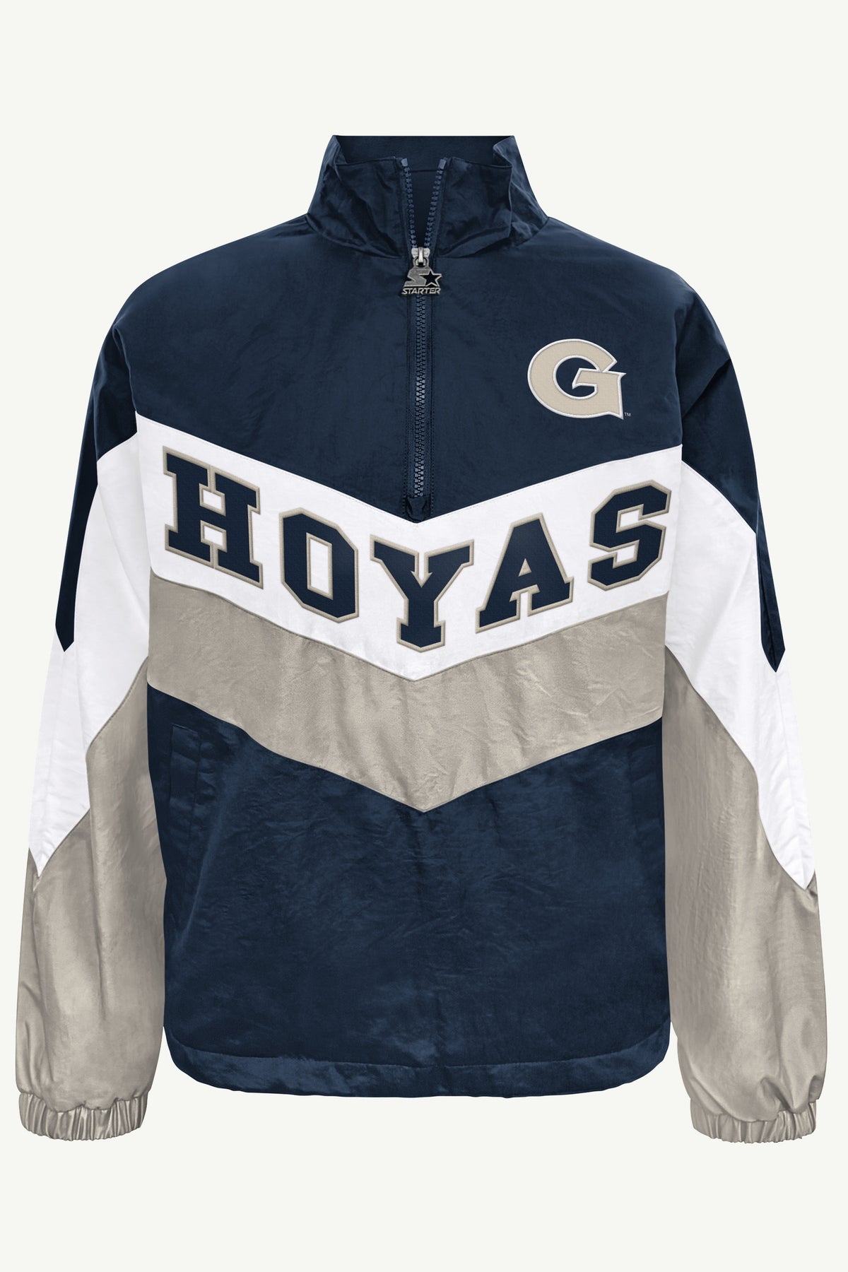 WOMENS GEORGETOWN HOYAS YARDLINE QUARTER ZIP JACKET View 2