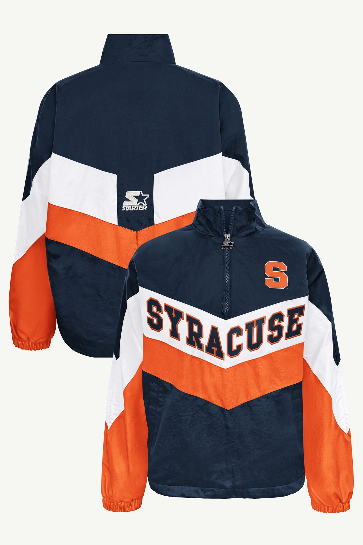 WOMENS SYRACUSE ORANGE YARDLINE QUARTER ZIP JACKET View 1