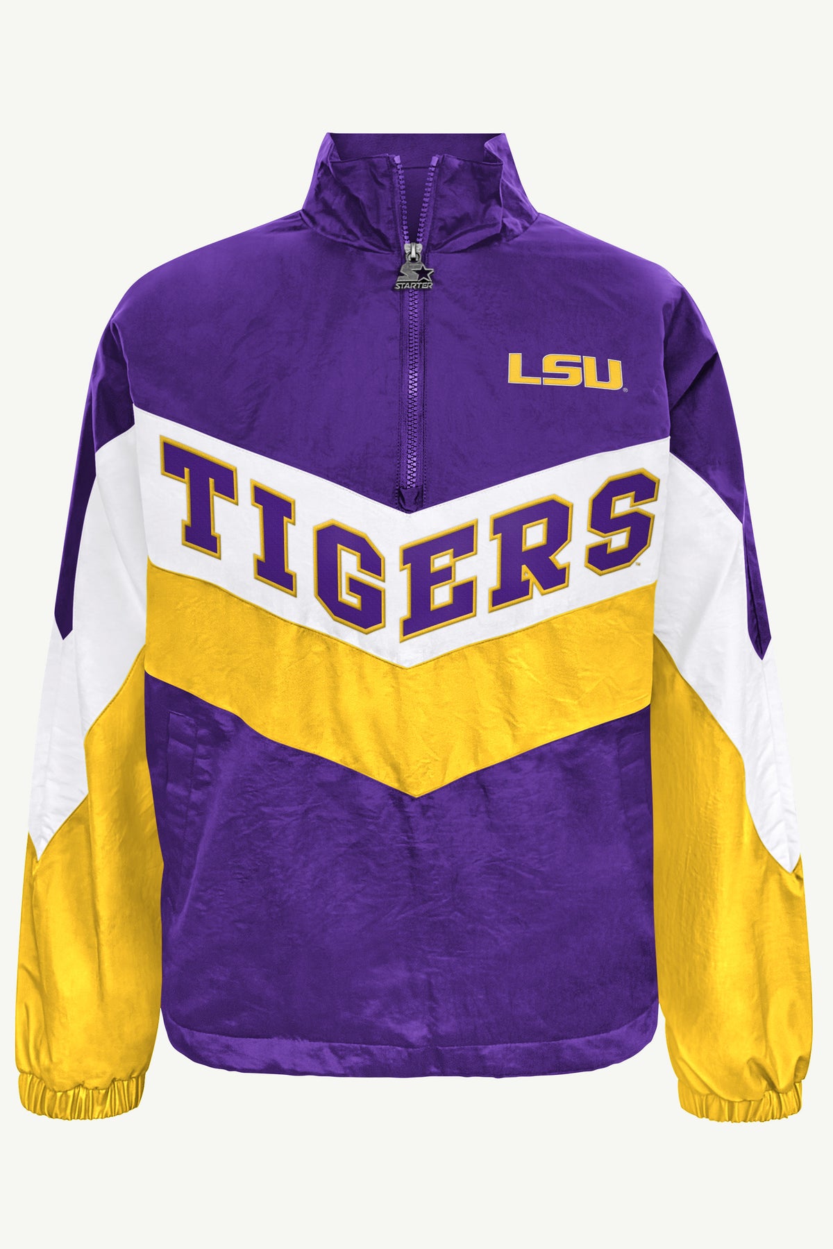 WOMENS LOUISIANA STATE TIGERS YARDLINE QUARTER ZIP JACKET View 2